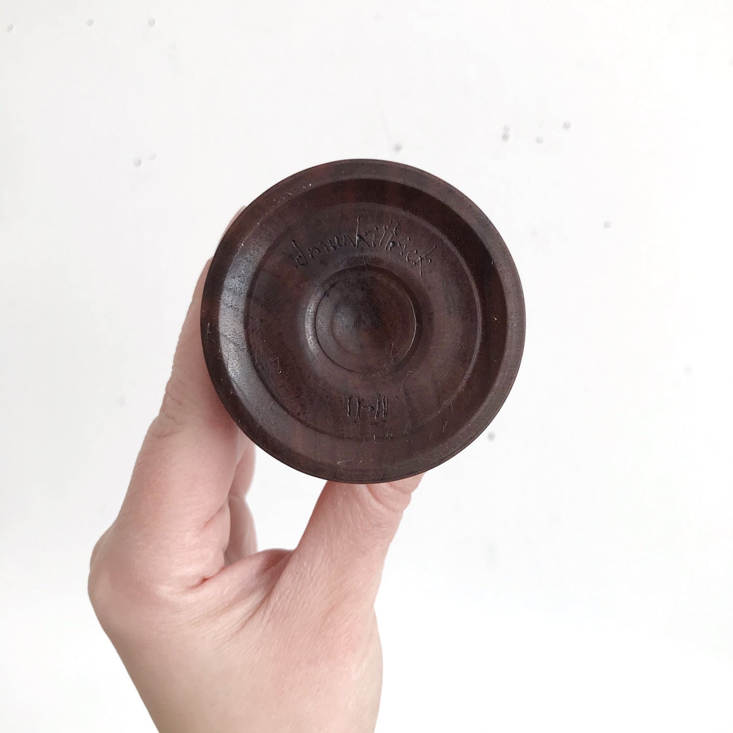 Vintage Turned Wood Holder / Vase