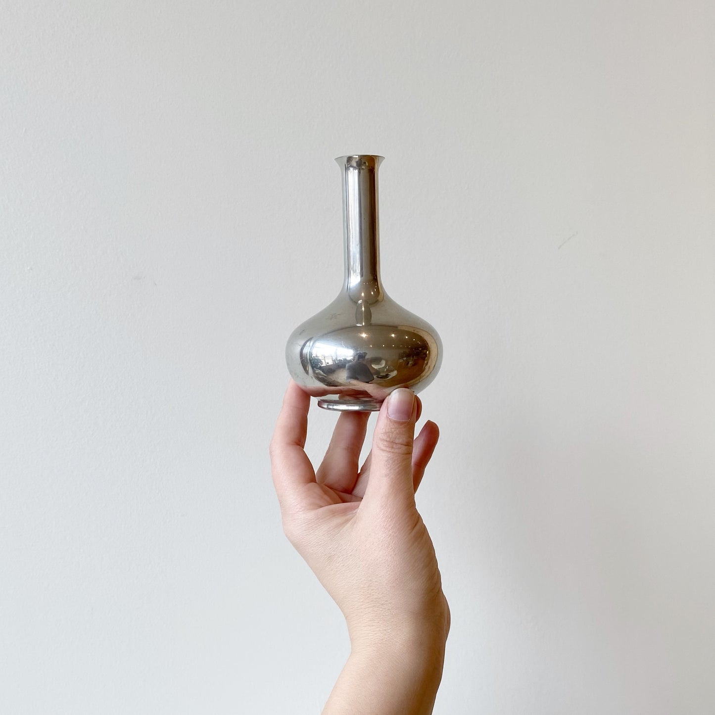 Vintage Pewter Bud Vase, Holland
