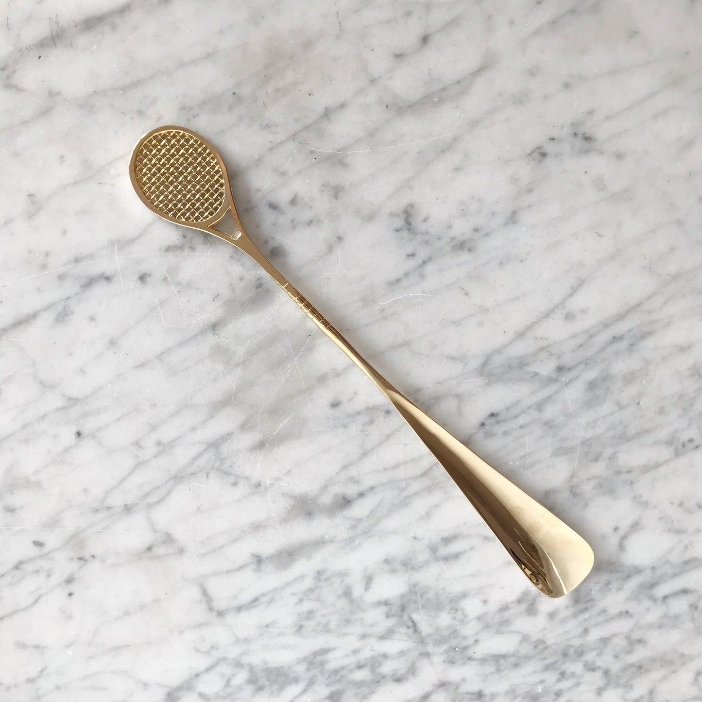 Vintage Gold Tennis Racket Shoehorn
