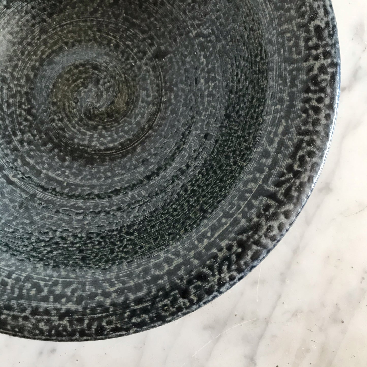 Blue Textured Pottery Bowl