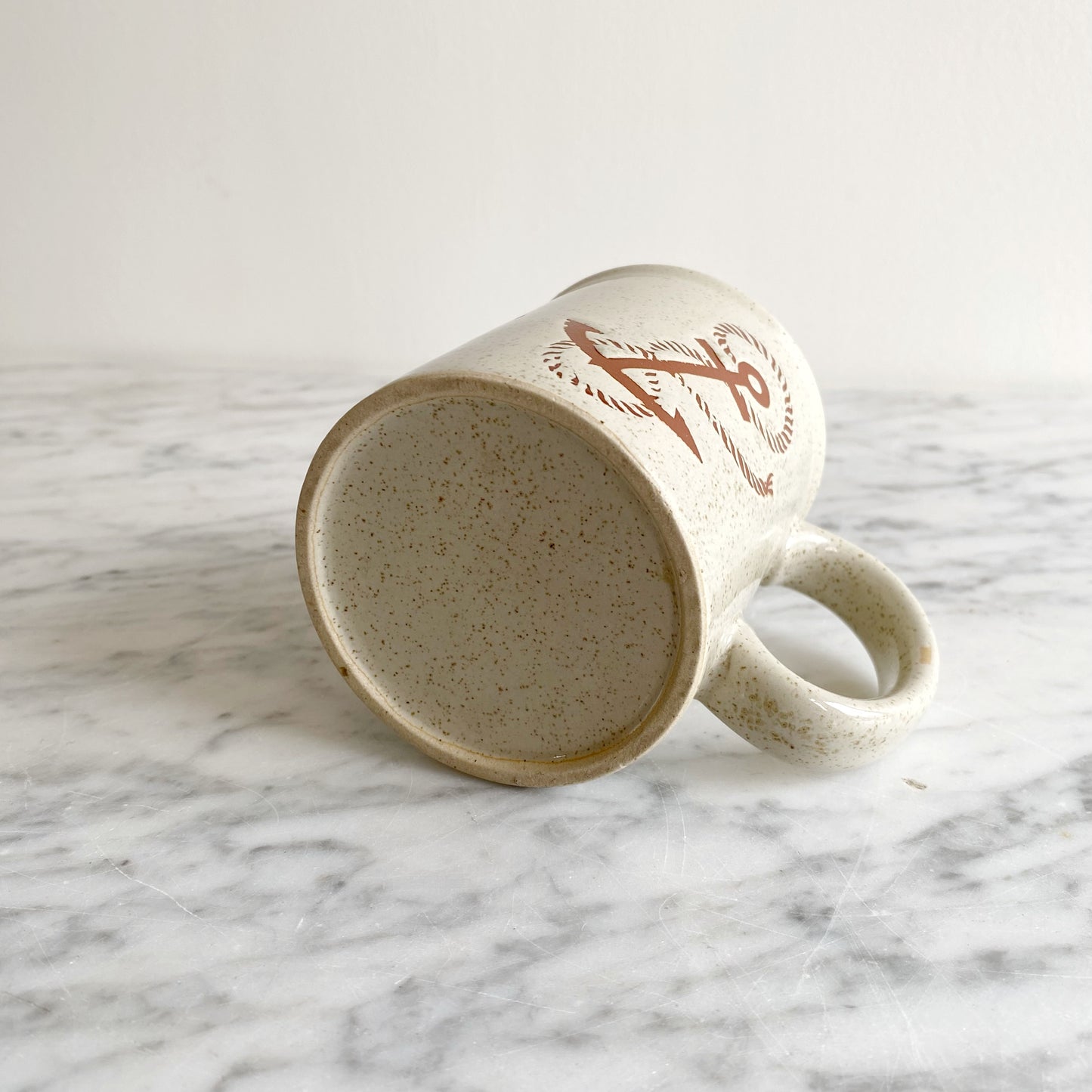 Vintage Ceramic Anchor Mug