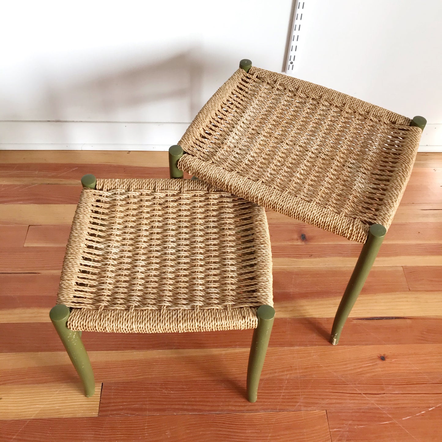 Vintage 1950's Italian Mid-Century Modern Nesting Stools