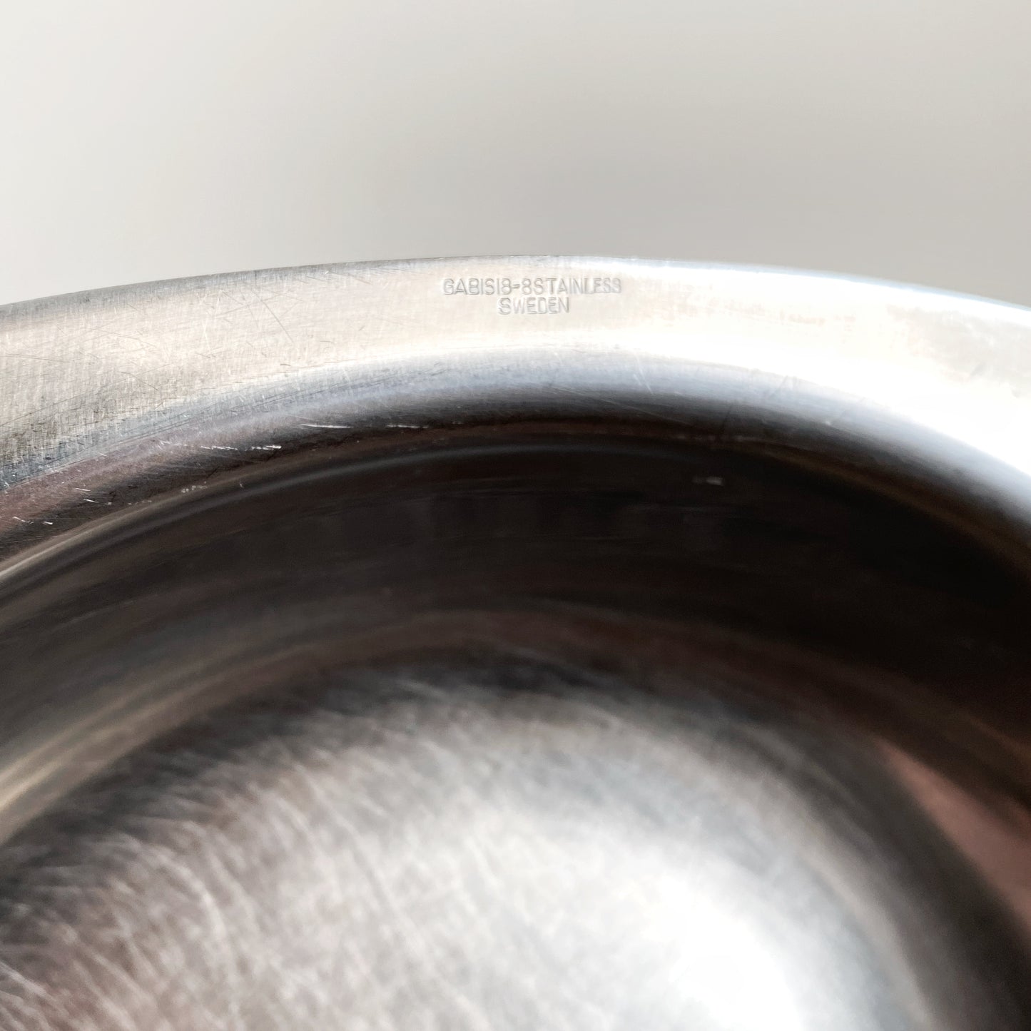 Modern Stainless Serving Bowl, Sweden
