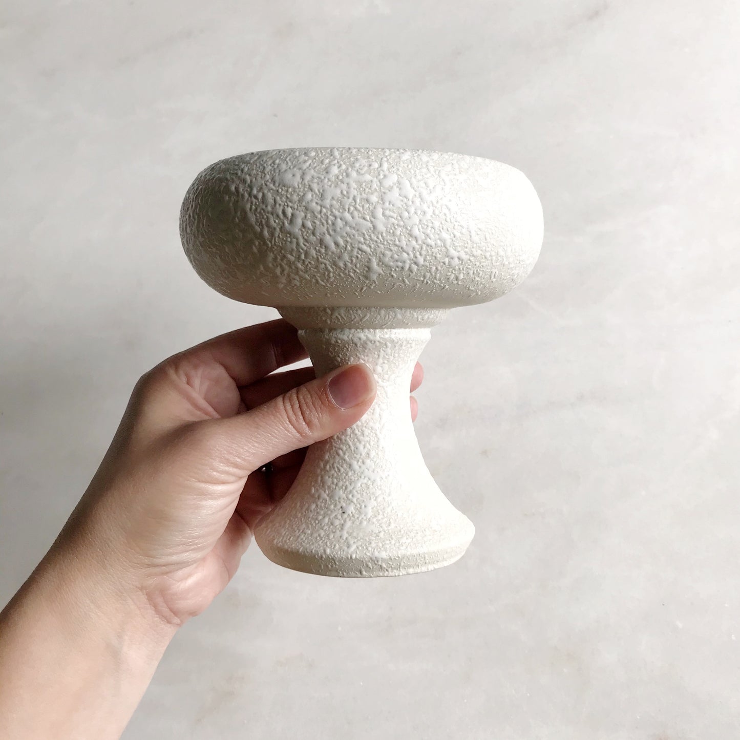 Vintage Ceramic Pedestal Vase, Mint
