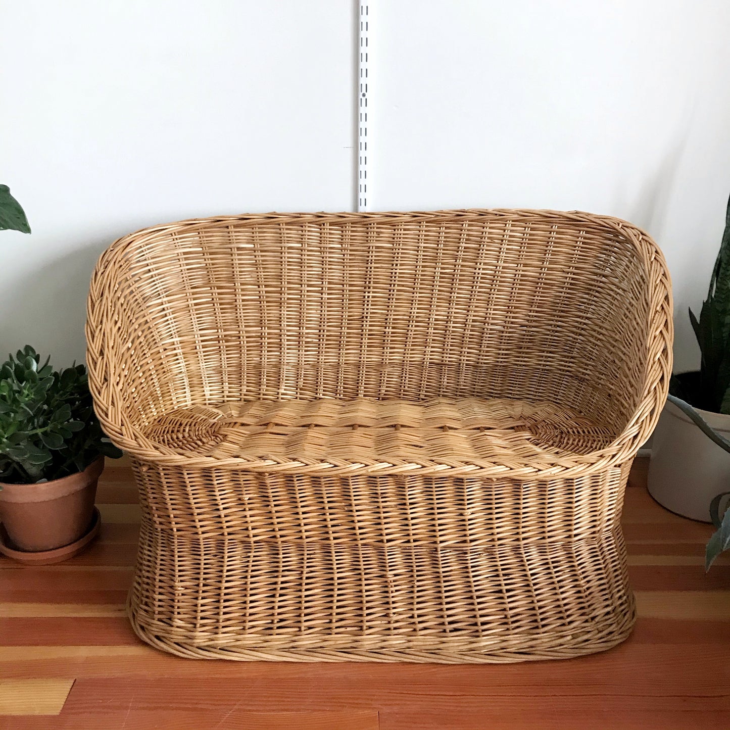 Vintage Sculptural Wicker Seating