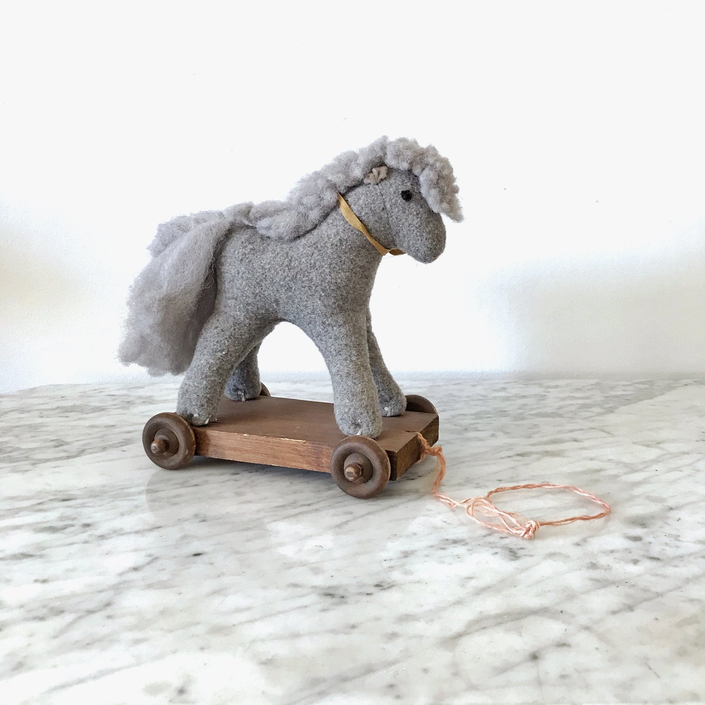 Vintage Handmade Horse Pull Toy