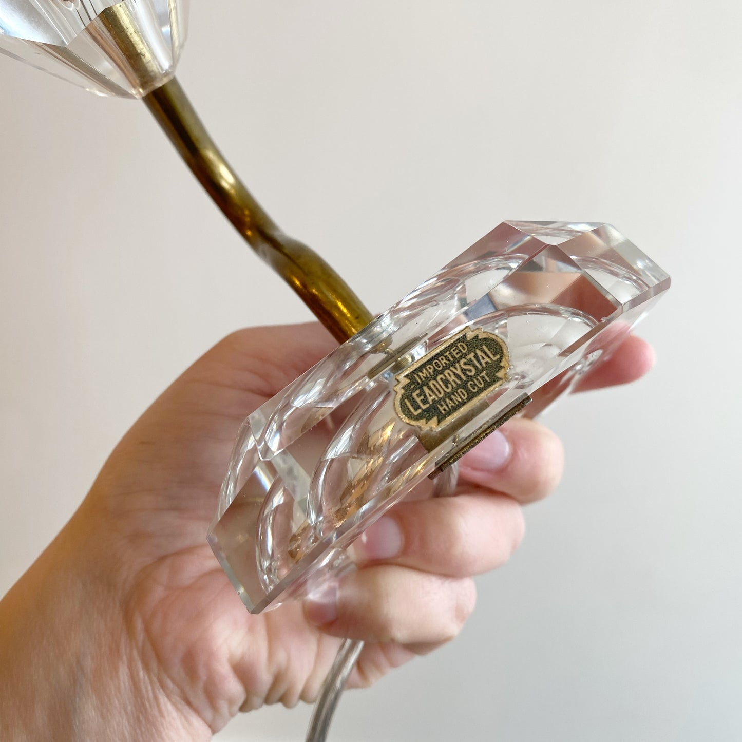 Vintage Crystal Wall Sconce Lamp