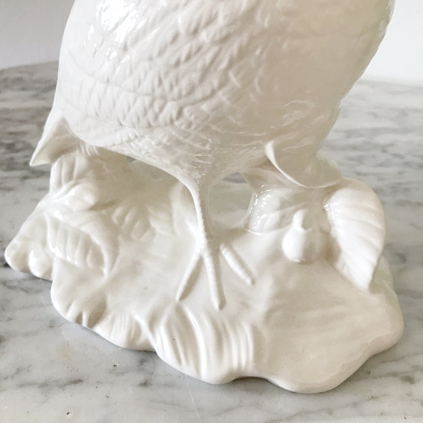 XL White Ceramic Bird