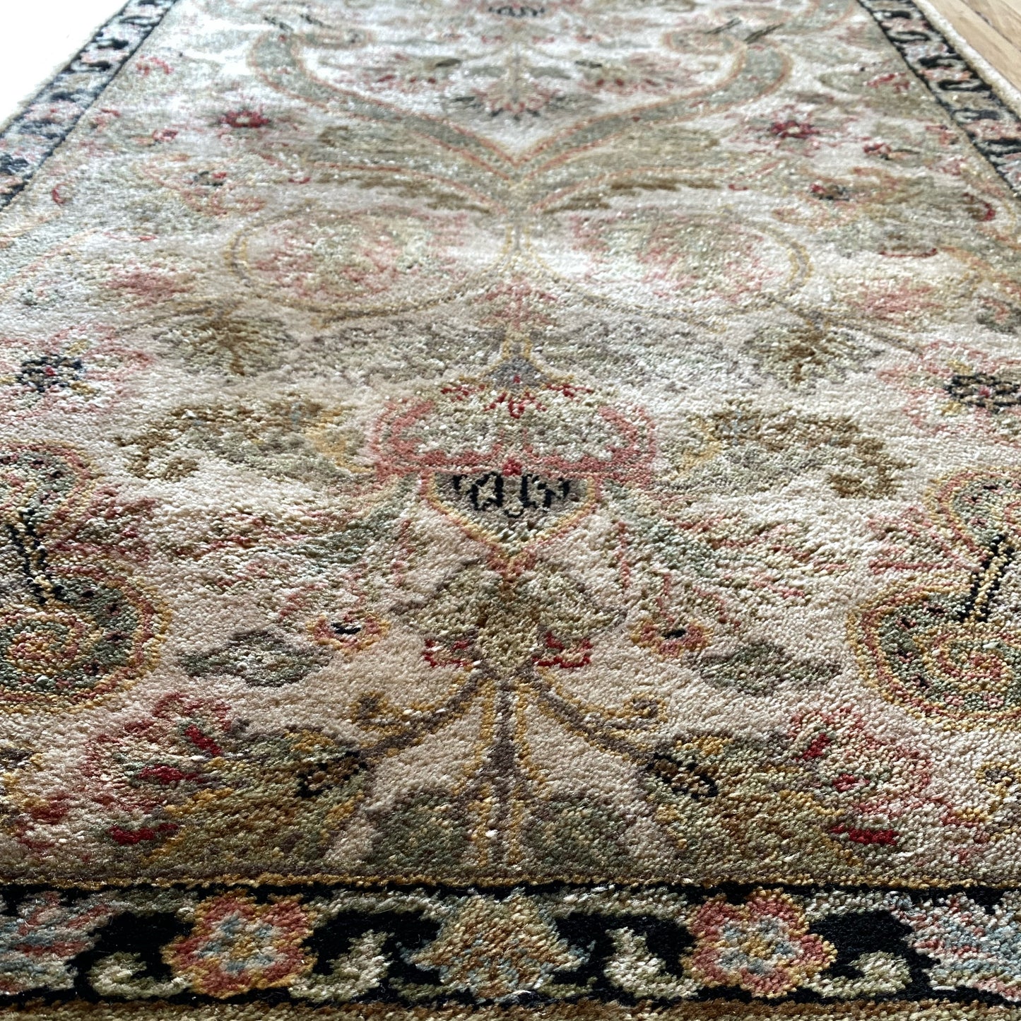 "SAGE" Vintage Hand-Knotted Runner (2'6" x 22')