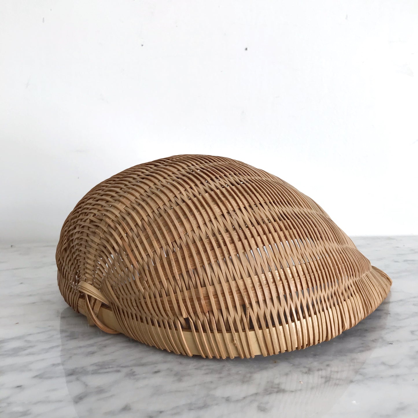 Vintage Woven Wicker Grain Scoop