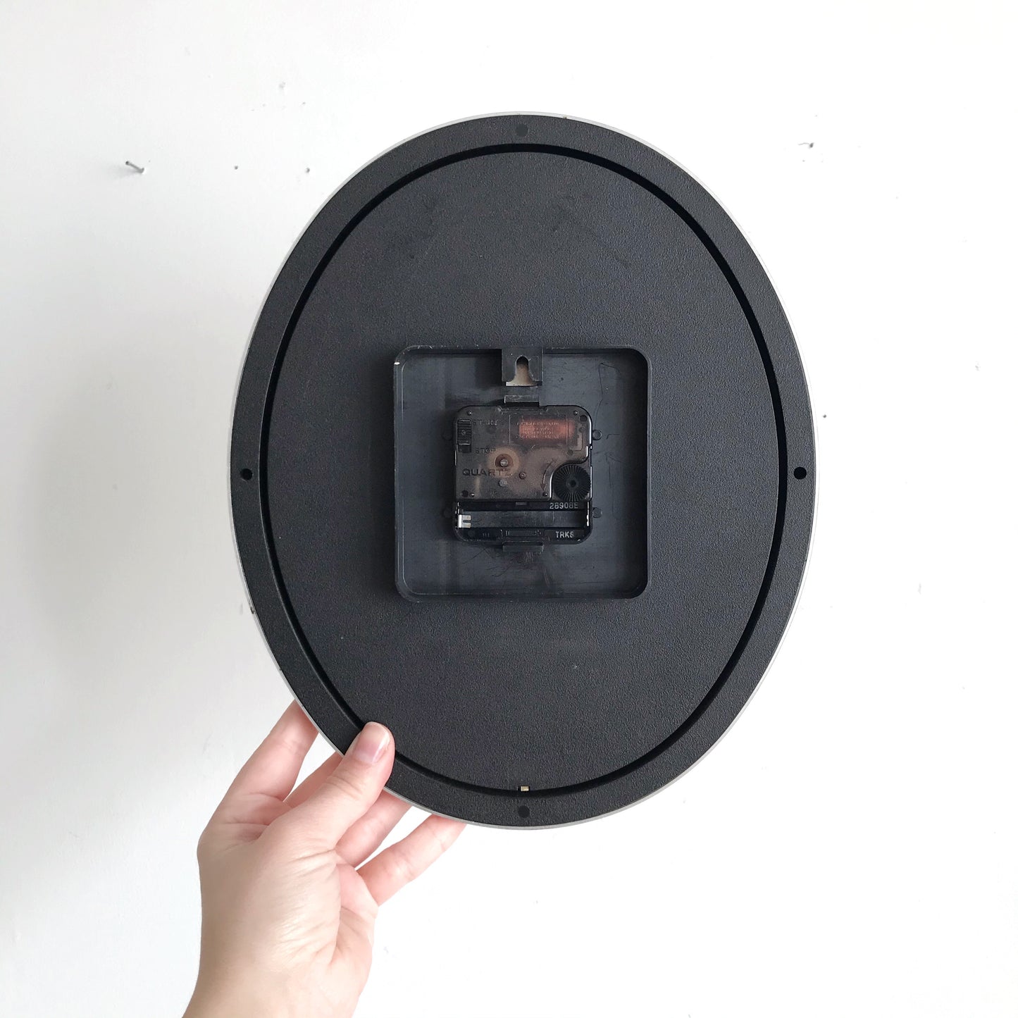 Vintage Oval Gold Analog Clock