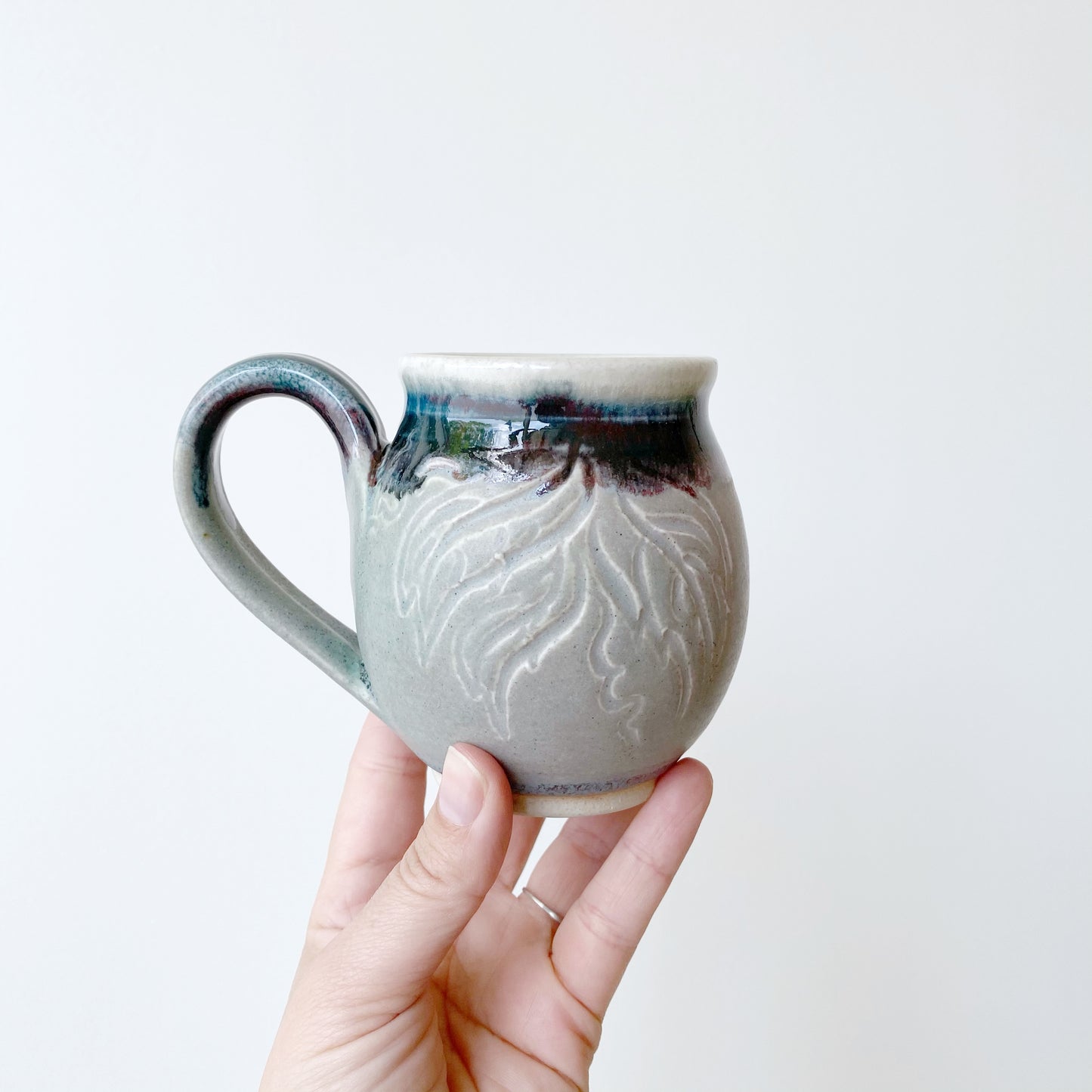 Set of 6 Handcrafted Pottery Mugs