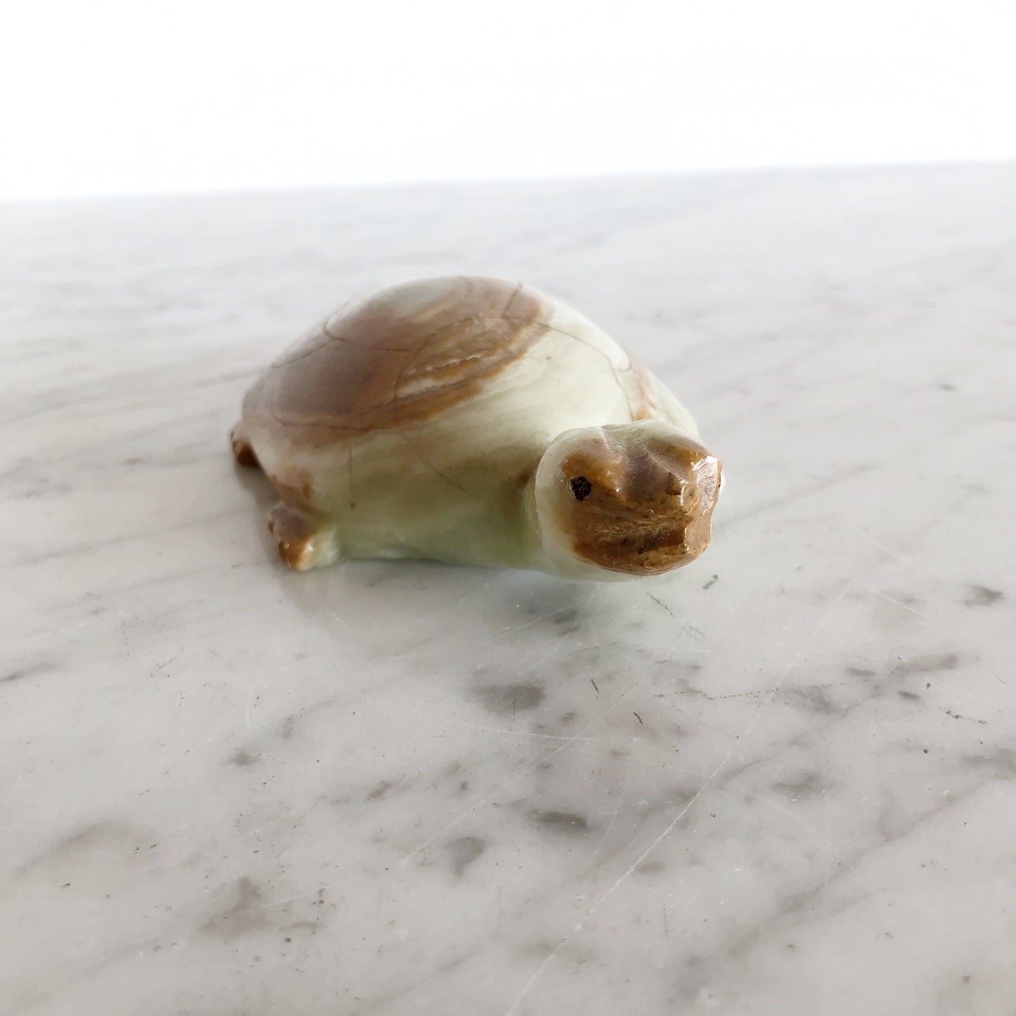 Vintage Carved Stone Turtle