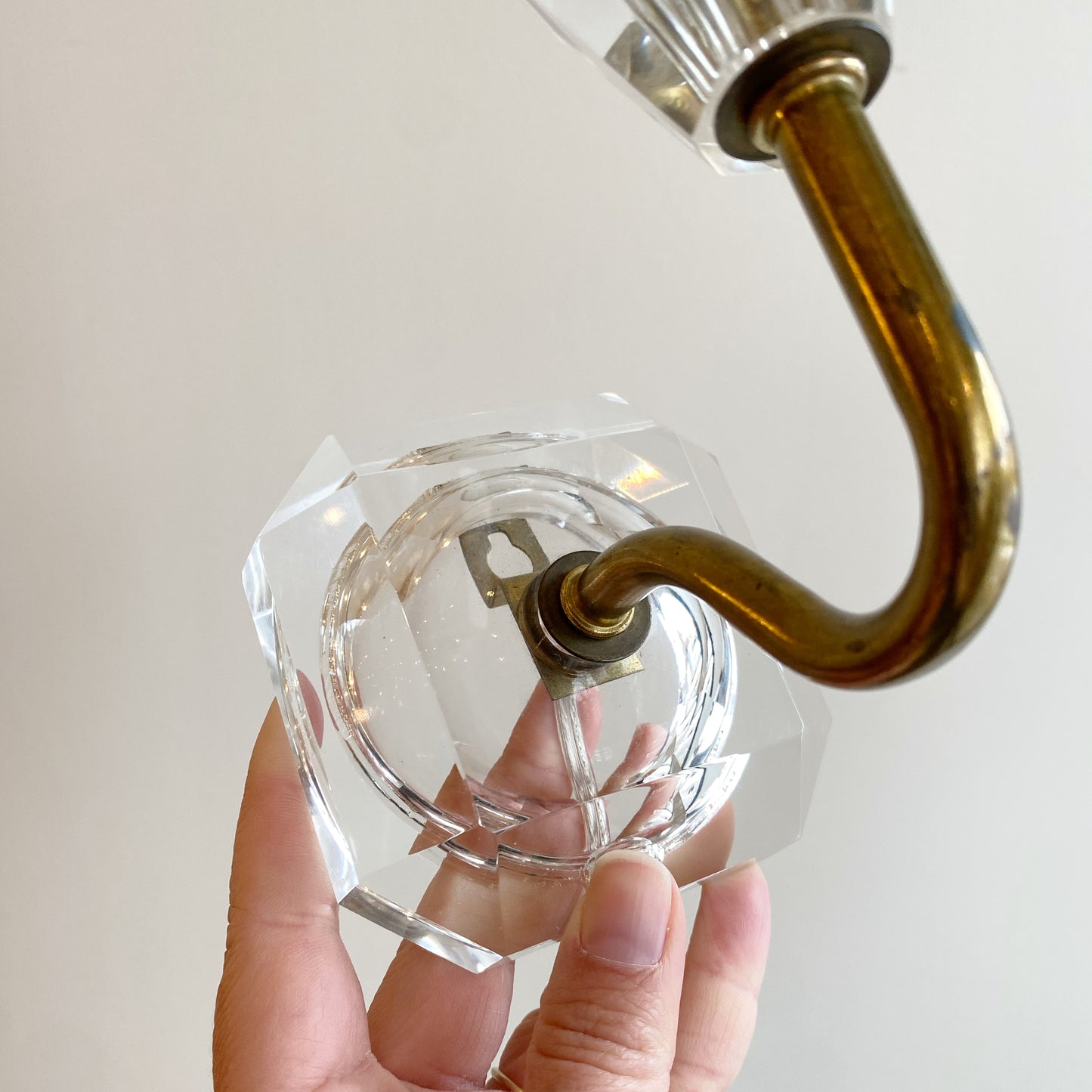 Vintage Crystal Wall Sconce Lamp