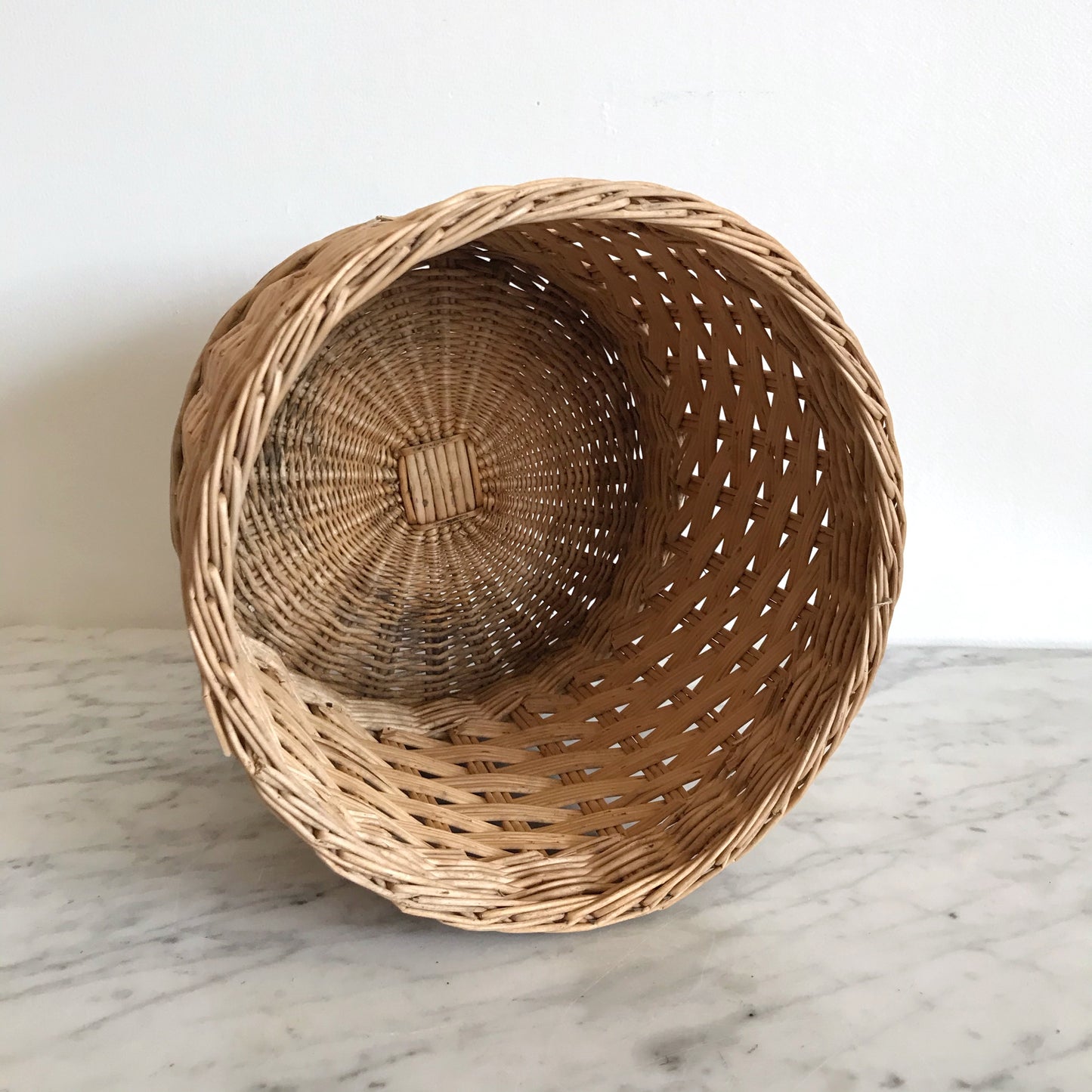 Vintage Wicker Plant Basket