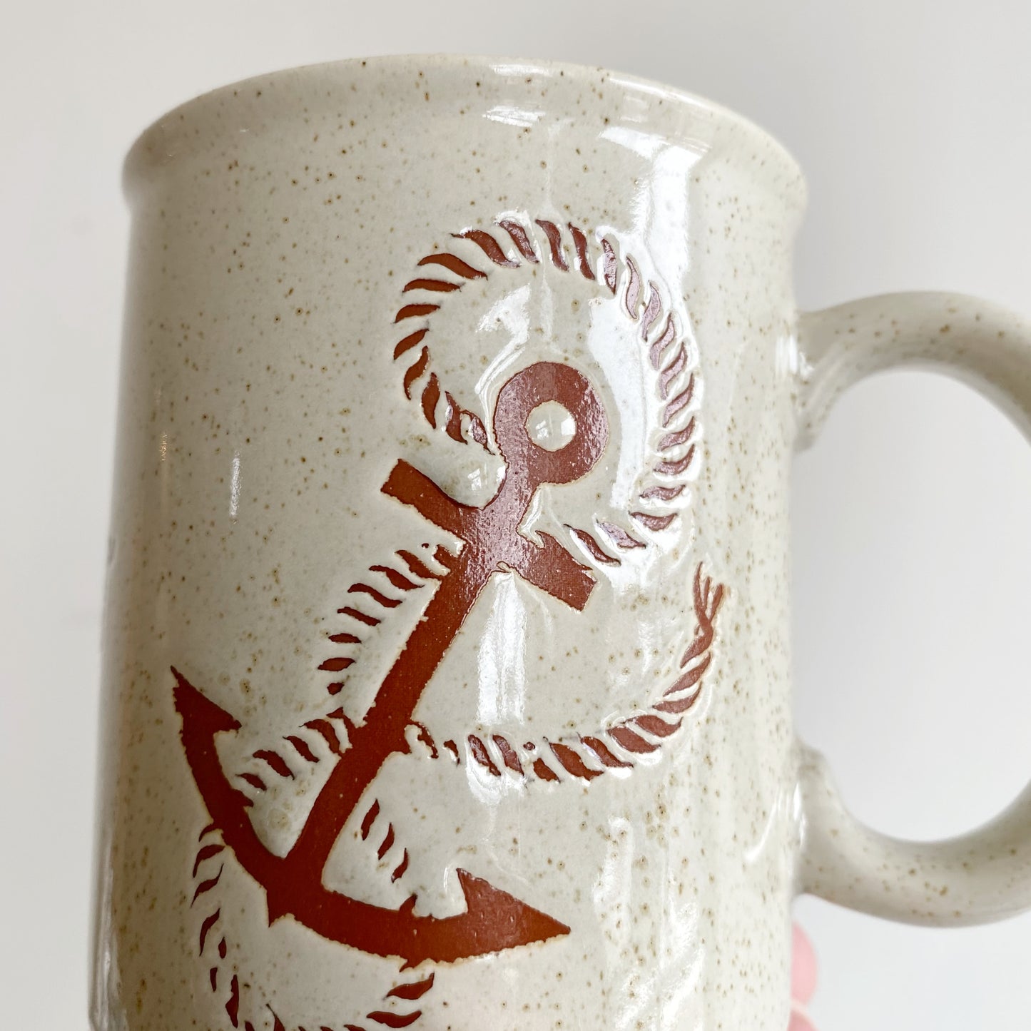 Vintage Ceramic Anchor Mug