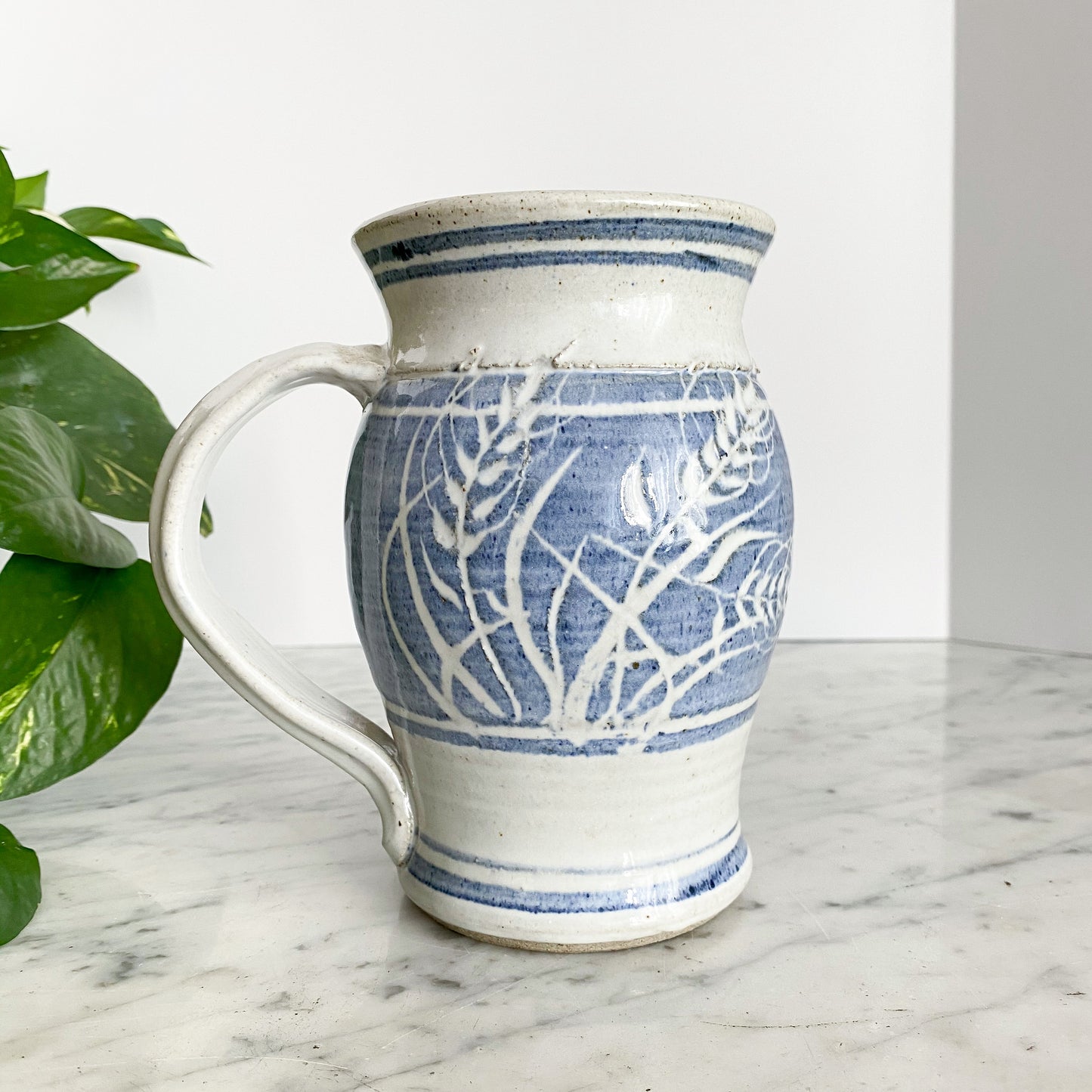 Vintage “Harvest” Clay Pitcher, 6.25”
