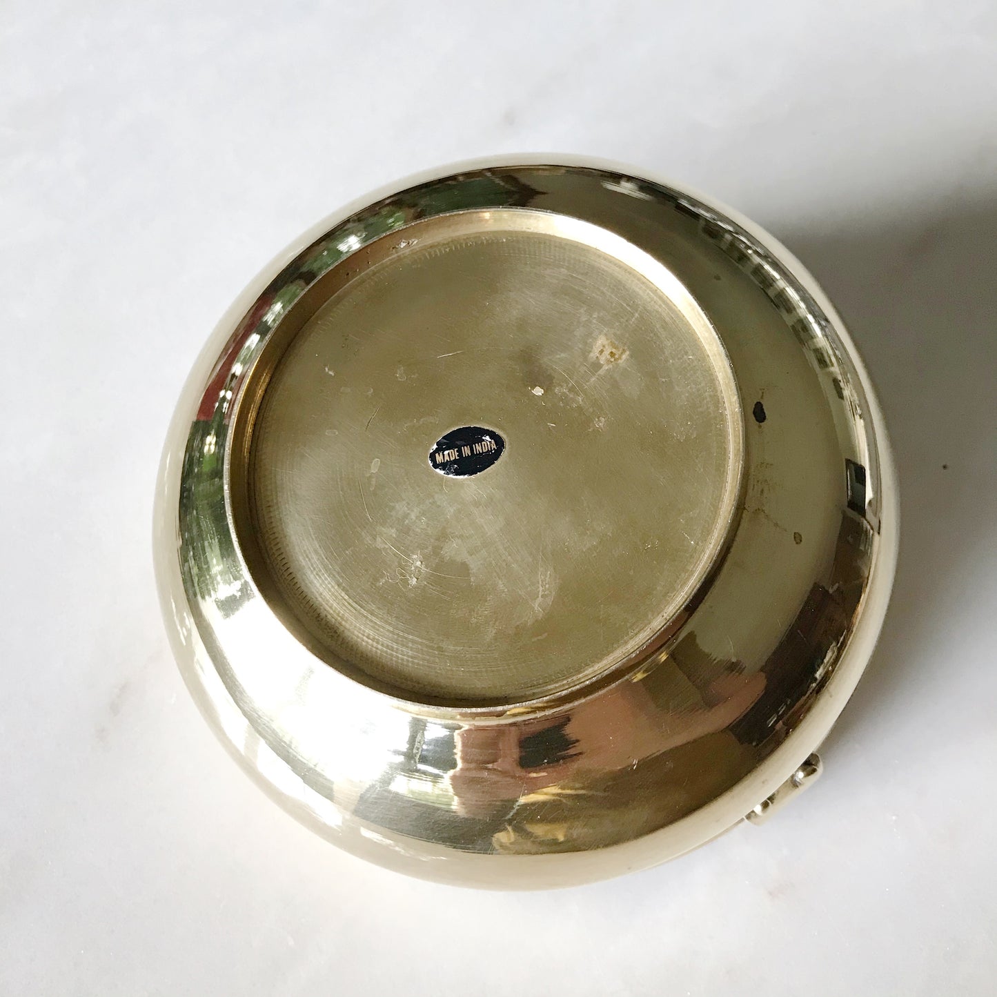 Heavy Vintage Brass Container, India