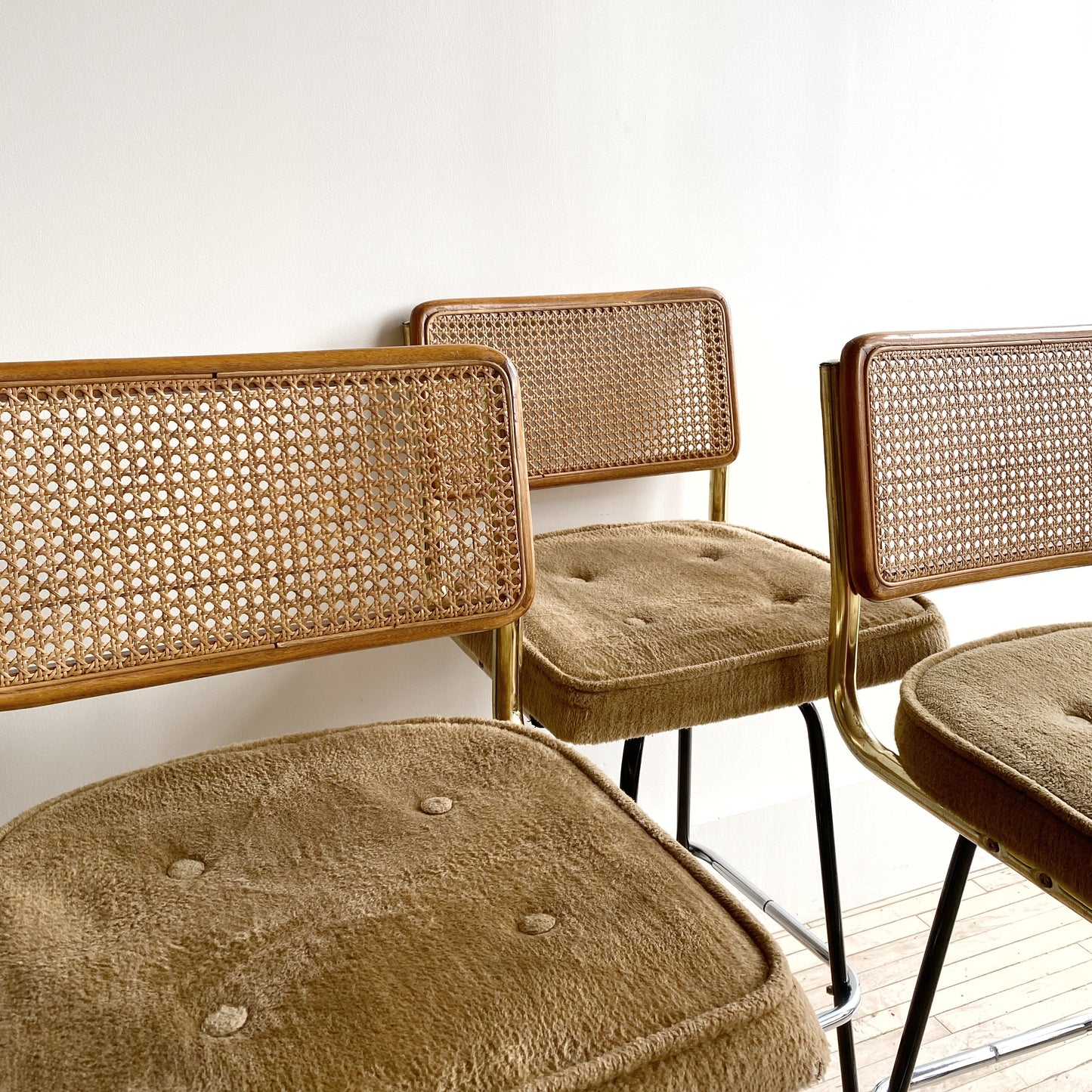 Set of 3 Vintage MCM Bar Stools