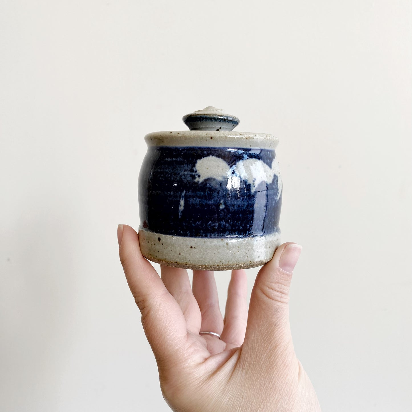 Set of Found Stoneware Salt + Pepper Shakers