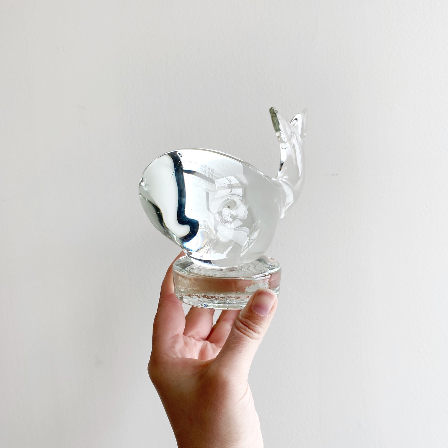 The Sweetest Vintage Handblown Glass Whale