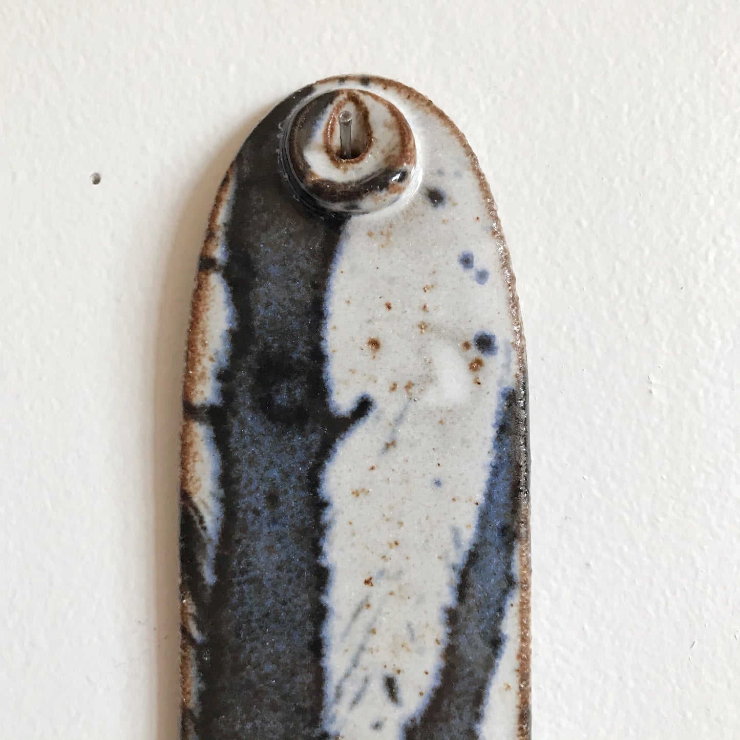 Handcrafted Stoneware Candle Sconce