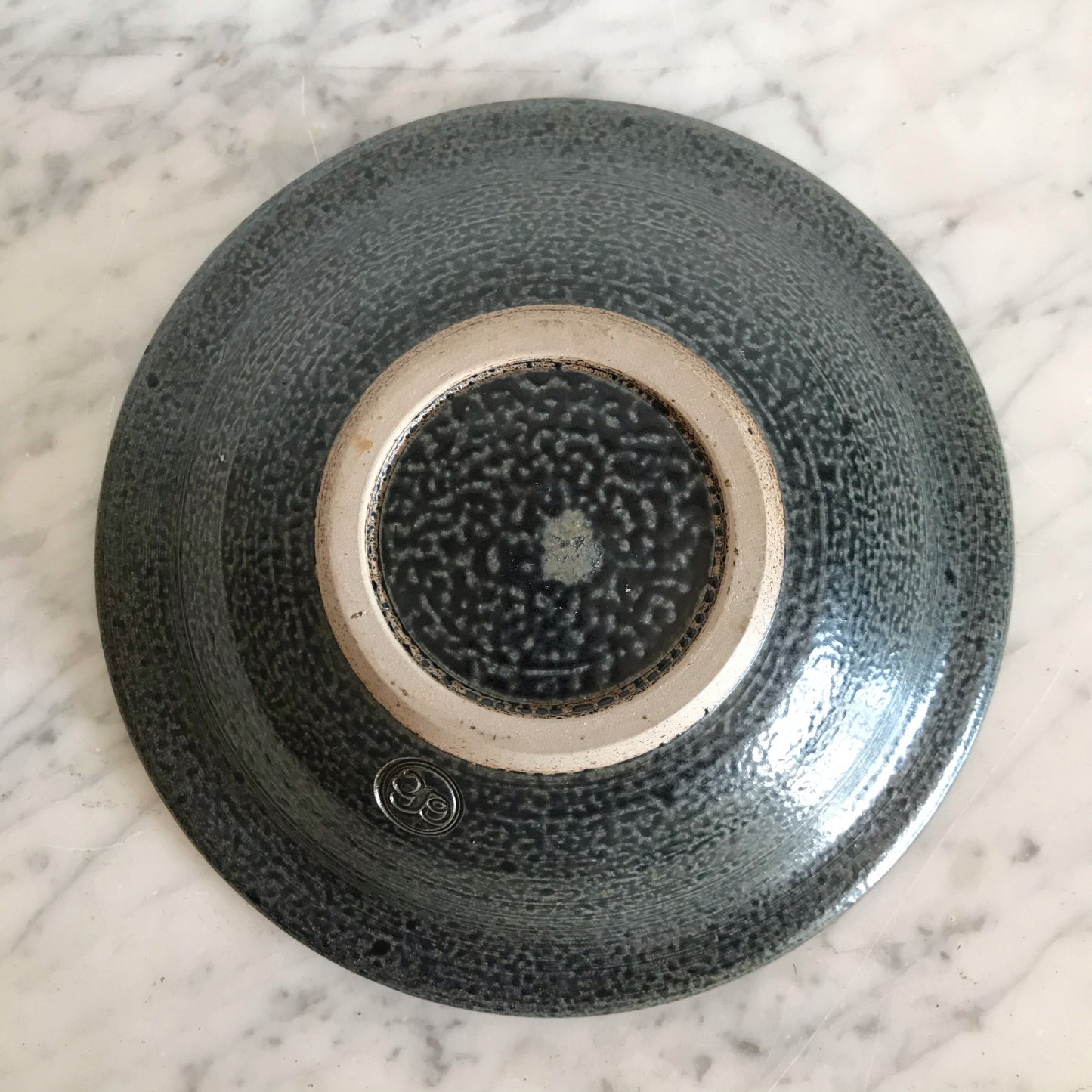 Blue Textured Pottery Bowl