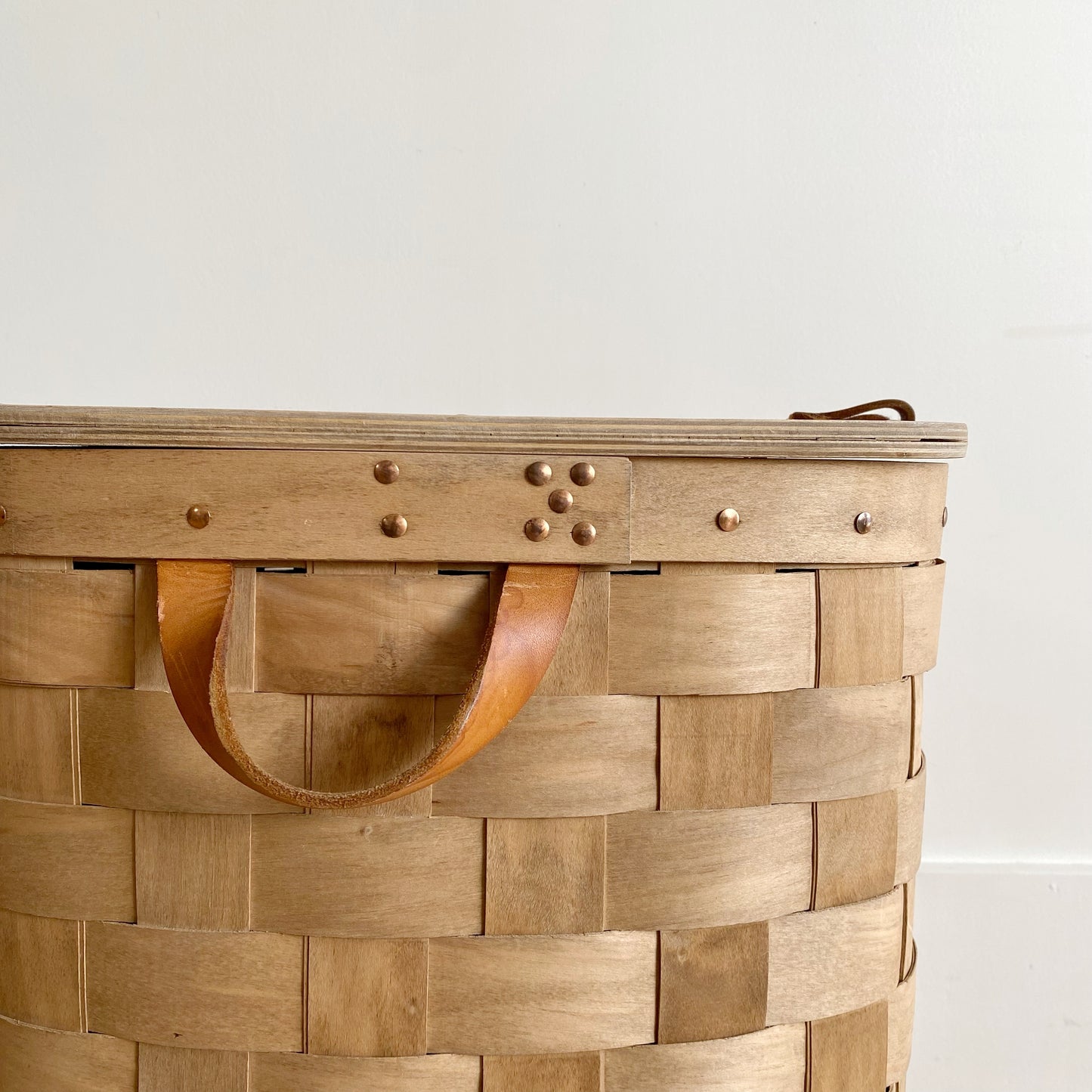 XXL Handcrafted Basket / Hamper with Lid