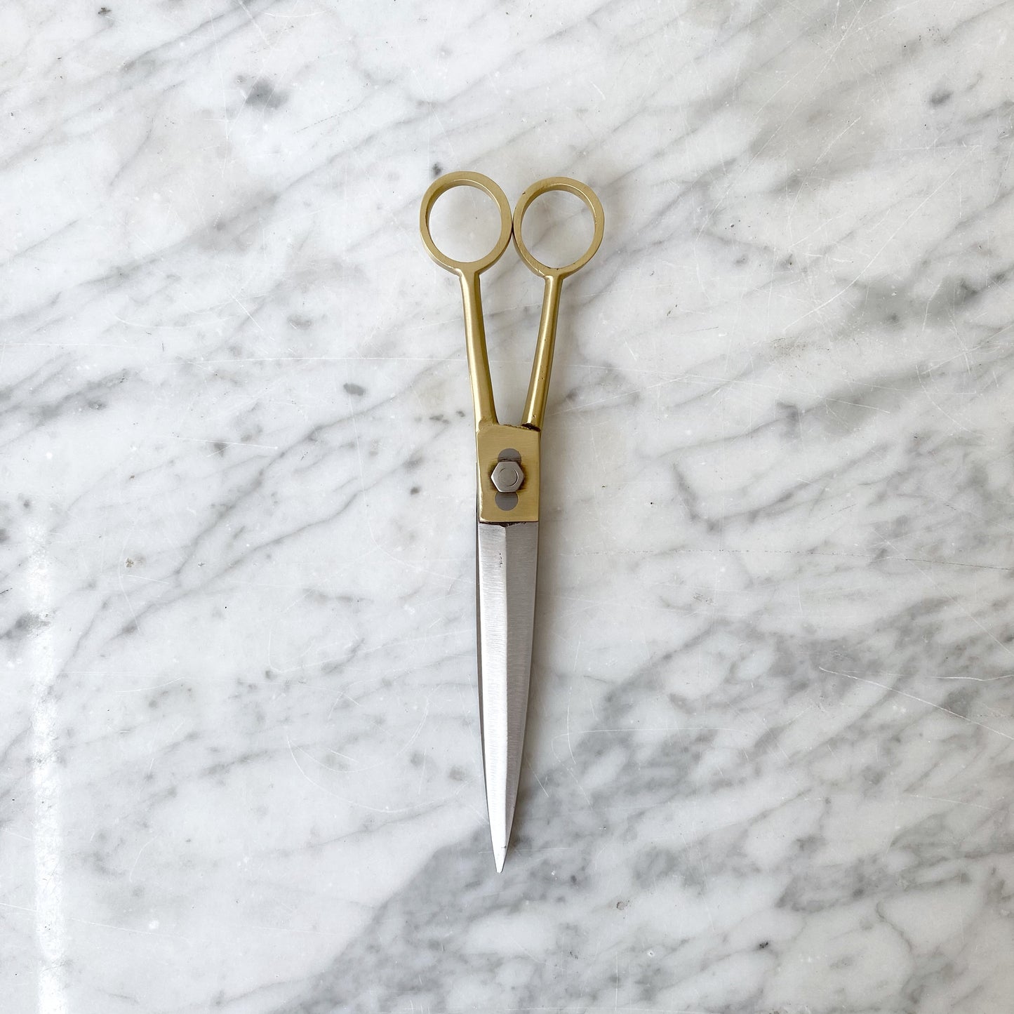 Medium Brass Scissors, 7"
