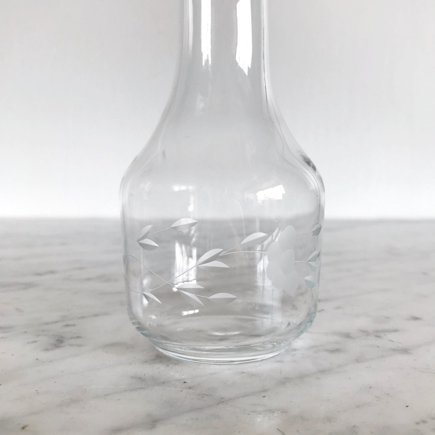Vintage Etched Glass Decanter
