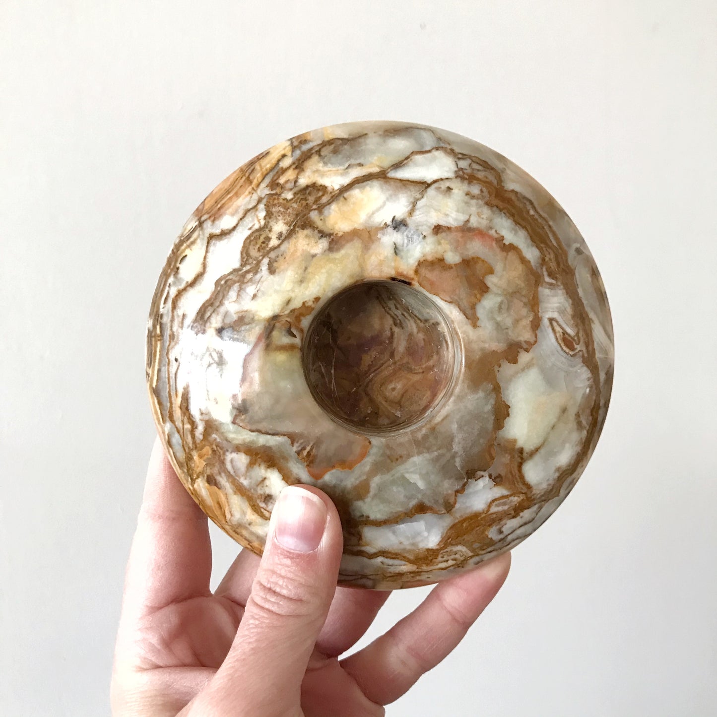 Large Marble Tea Light Holder