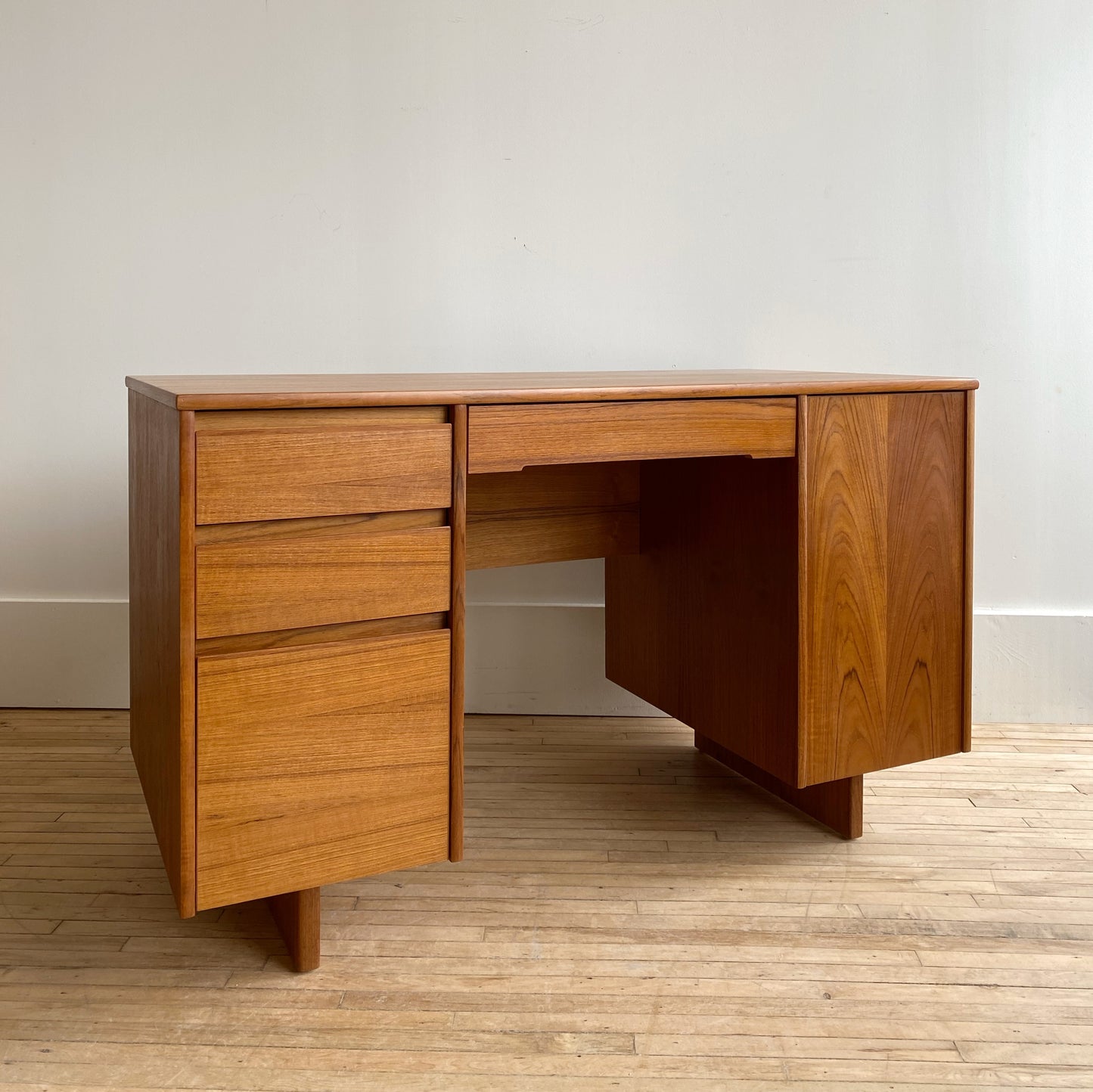 Simple Vintage MCM Teak Desk