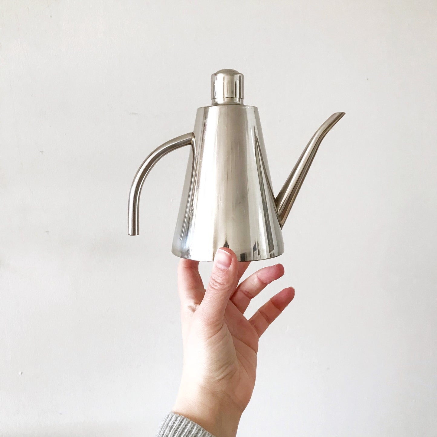 Vintage Modern Stainless Oil Cruet