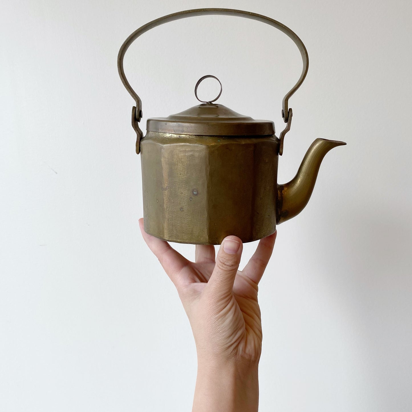 Vintage Brass Plated Teapot