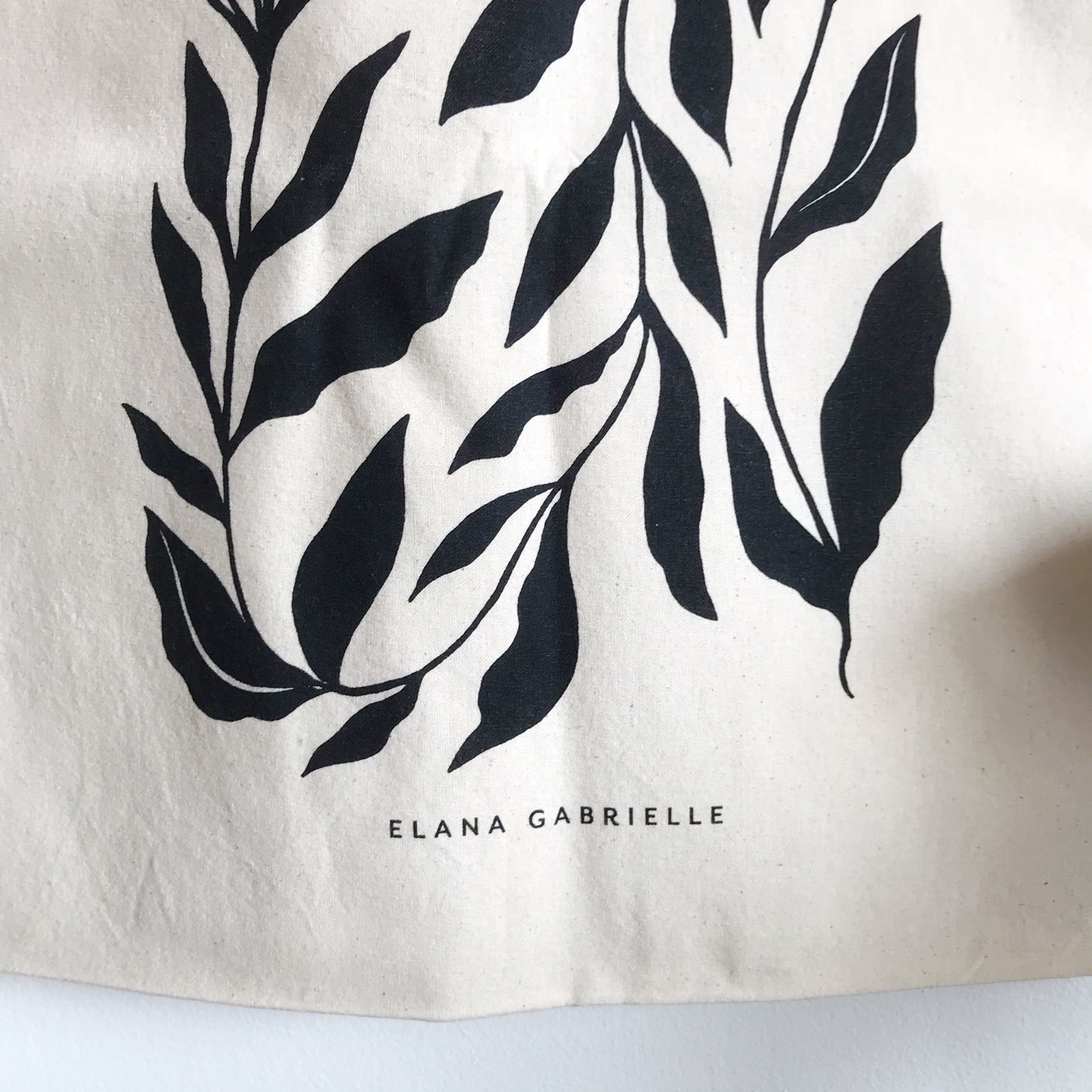 Reusable Cotton "Vine" Tote Bag