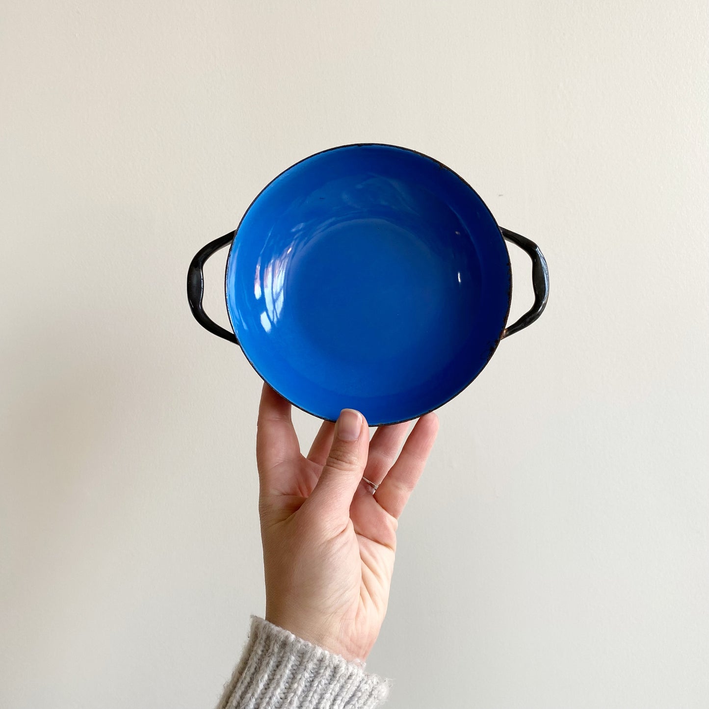 Set of 3 MCM Enamel Pans, Primary Colors