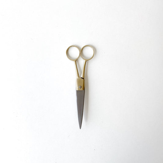 Small Brass Scissors, 5"