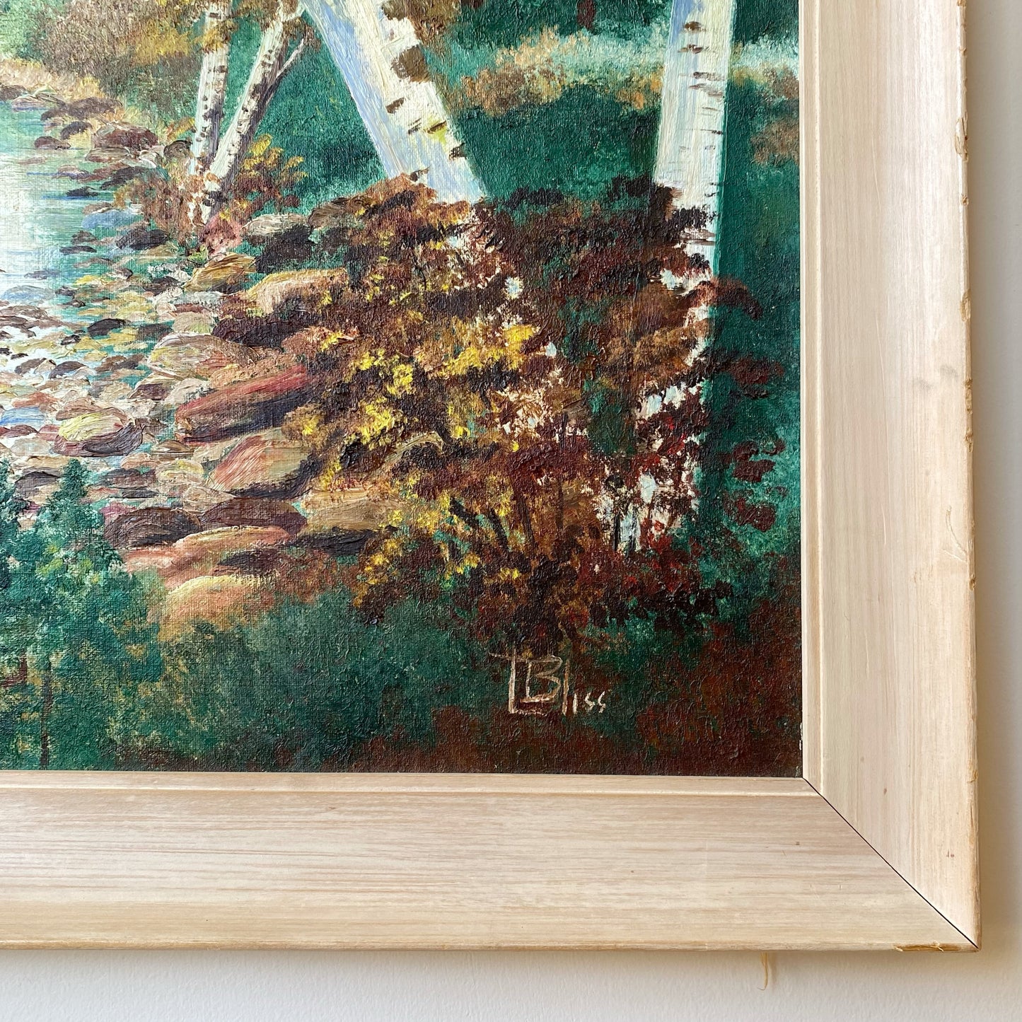 Vintage Original Lakeshore Painting