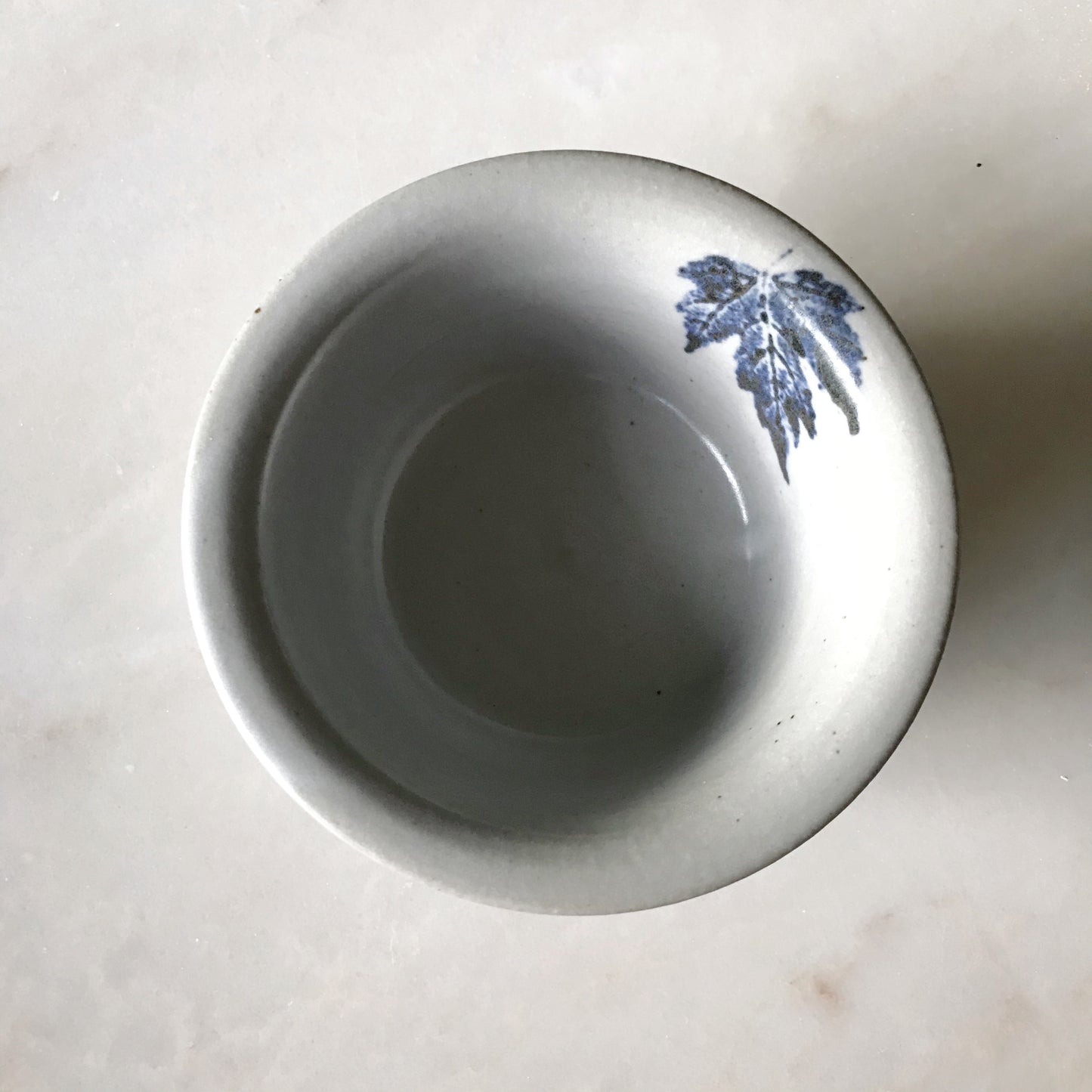 Pottery Dish with Leaf