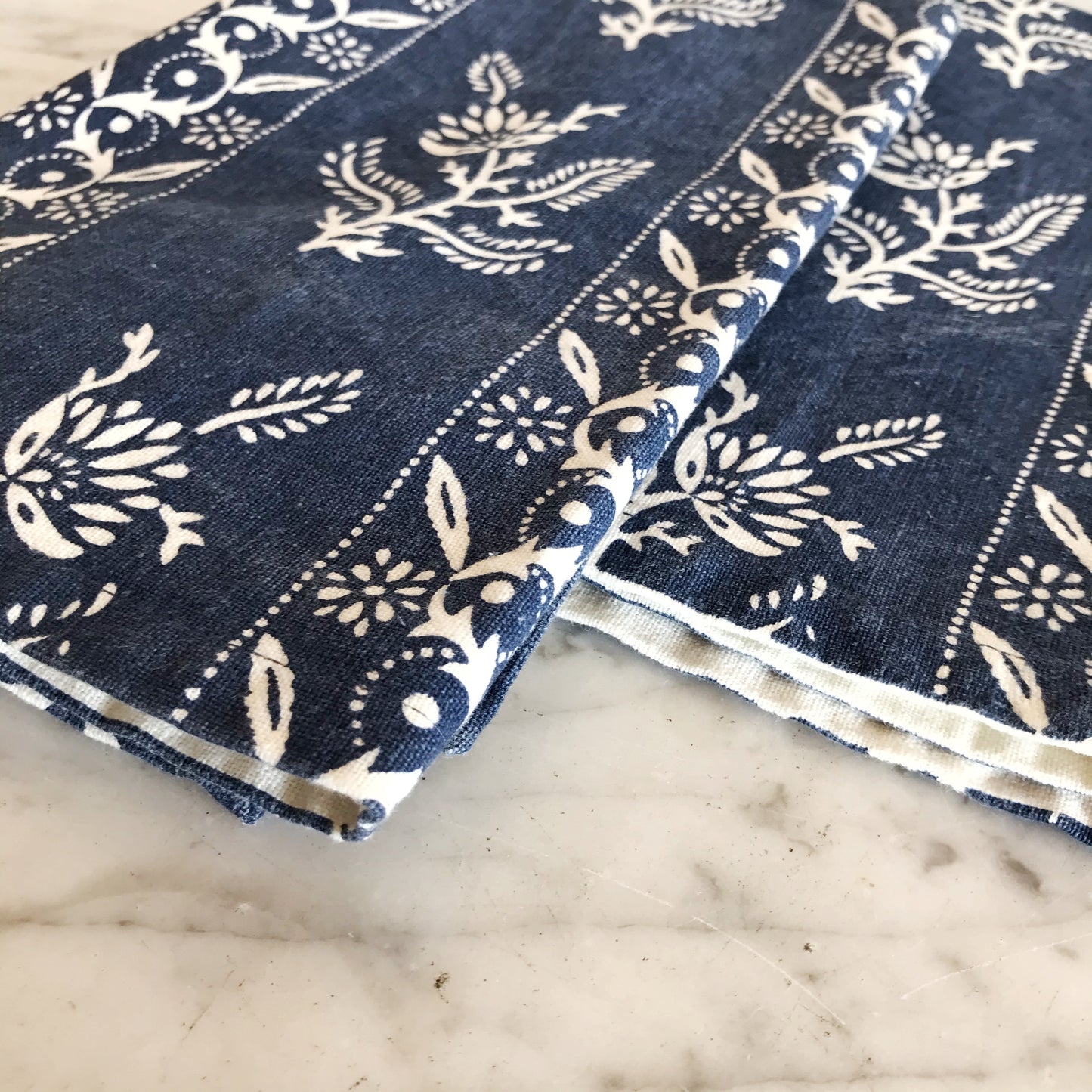 Pair of Printed Cloth Napkins, India