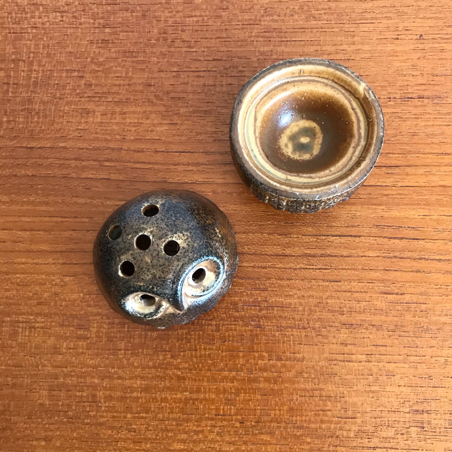Vintage Ceramic Owl Incense Burner, Japan