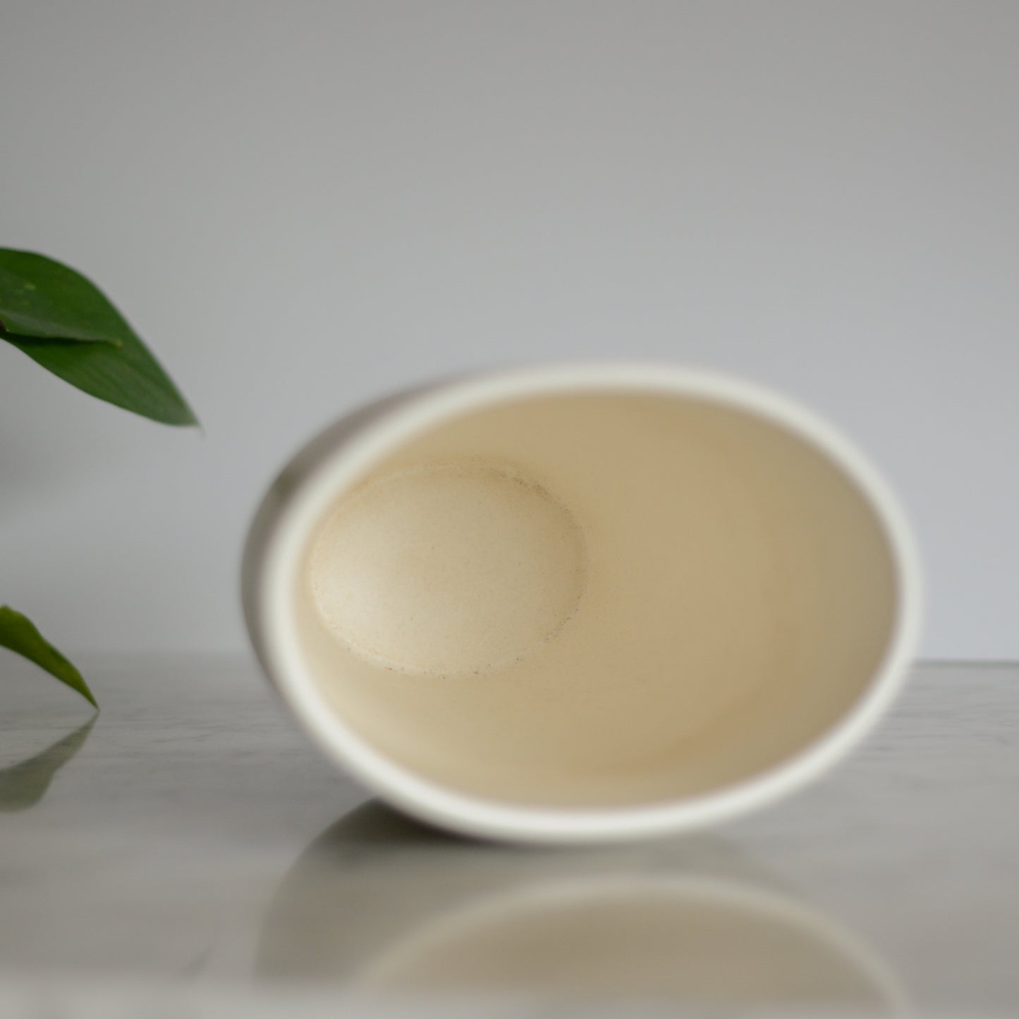 Simple Matte White Vase, Romania