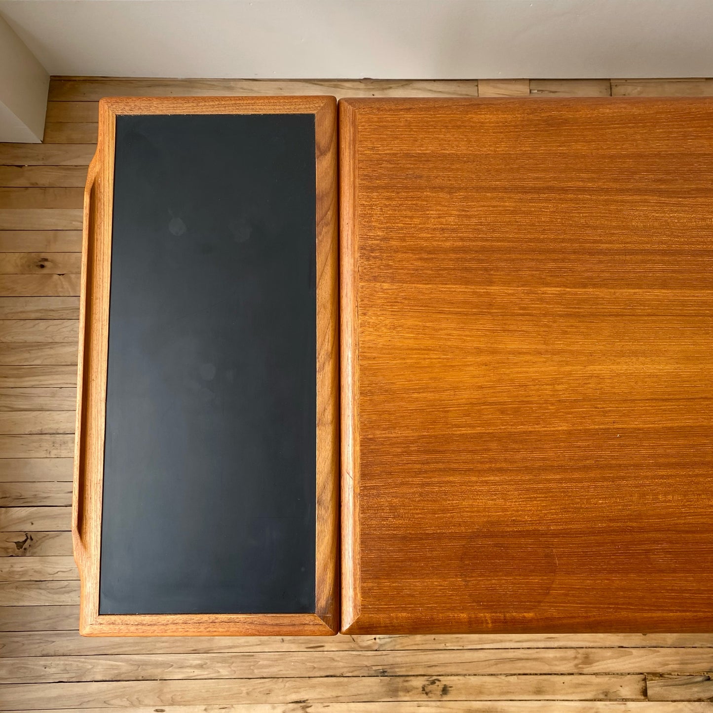 Danish Teak Expandable Bar Cart, Mogens Hansen