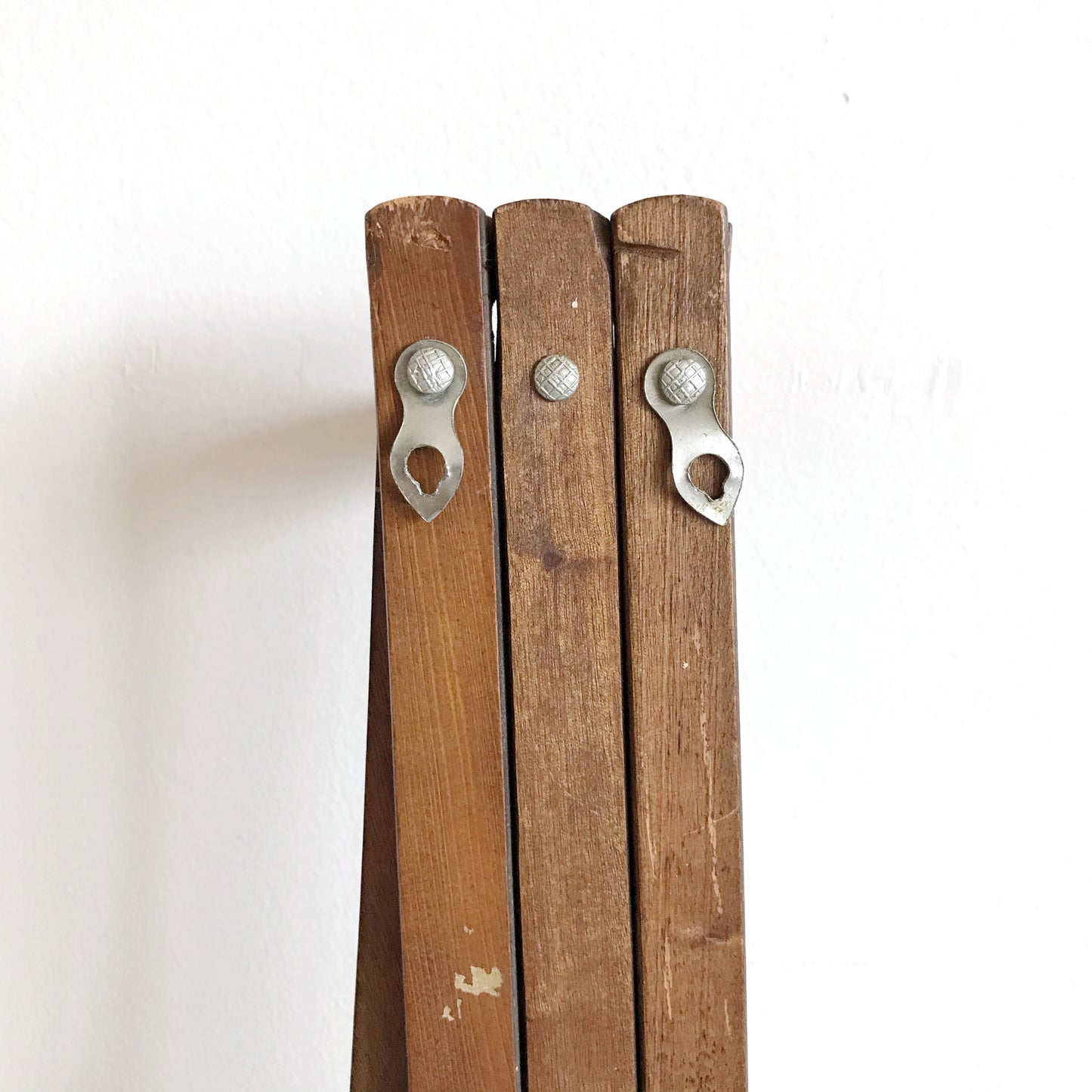 XL Vintage Wooden Accordion Peg Rack