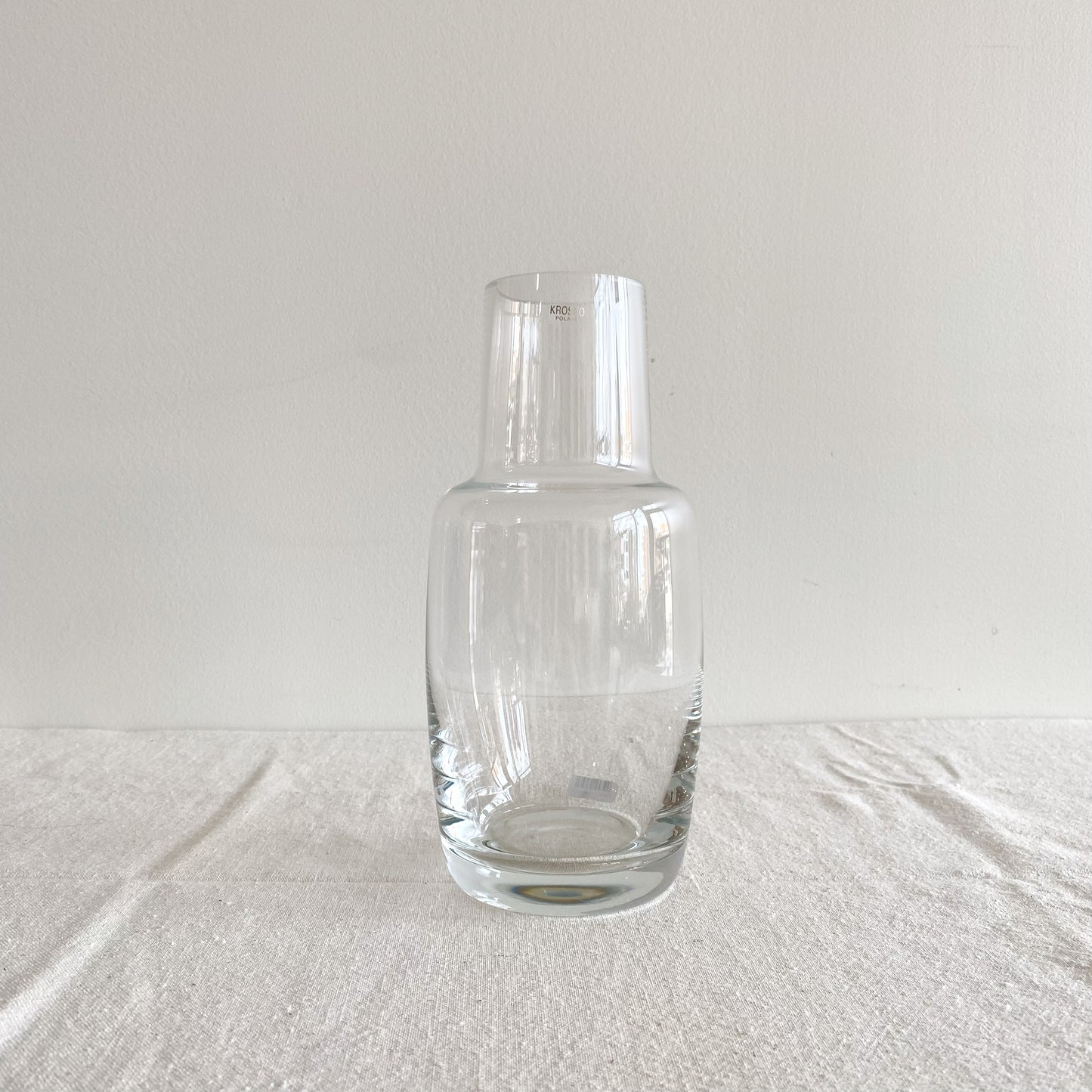 Minimalist Crystal Decanter / Vase, Krosno