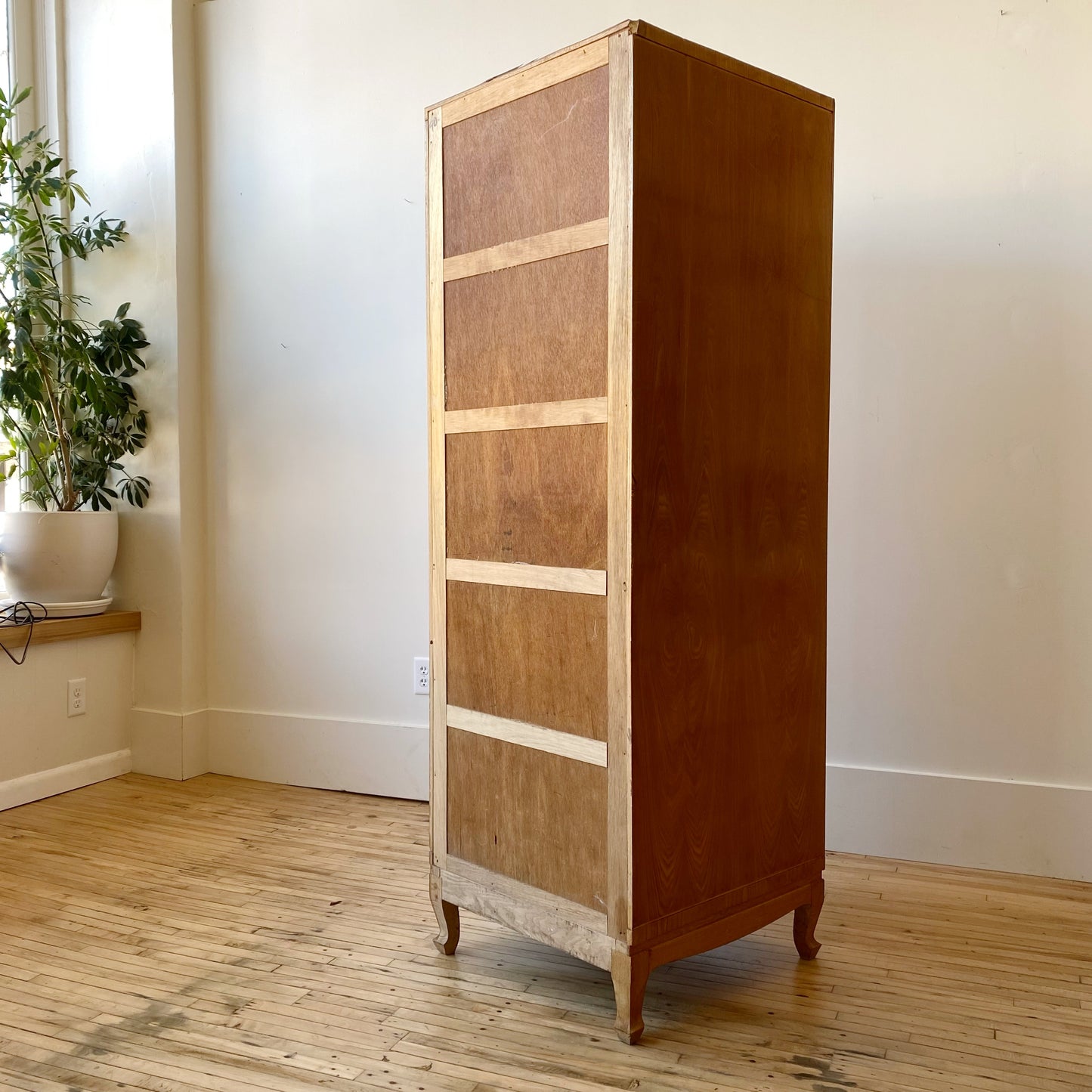 Vintage Wooden Wardrobe Cupboard