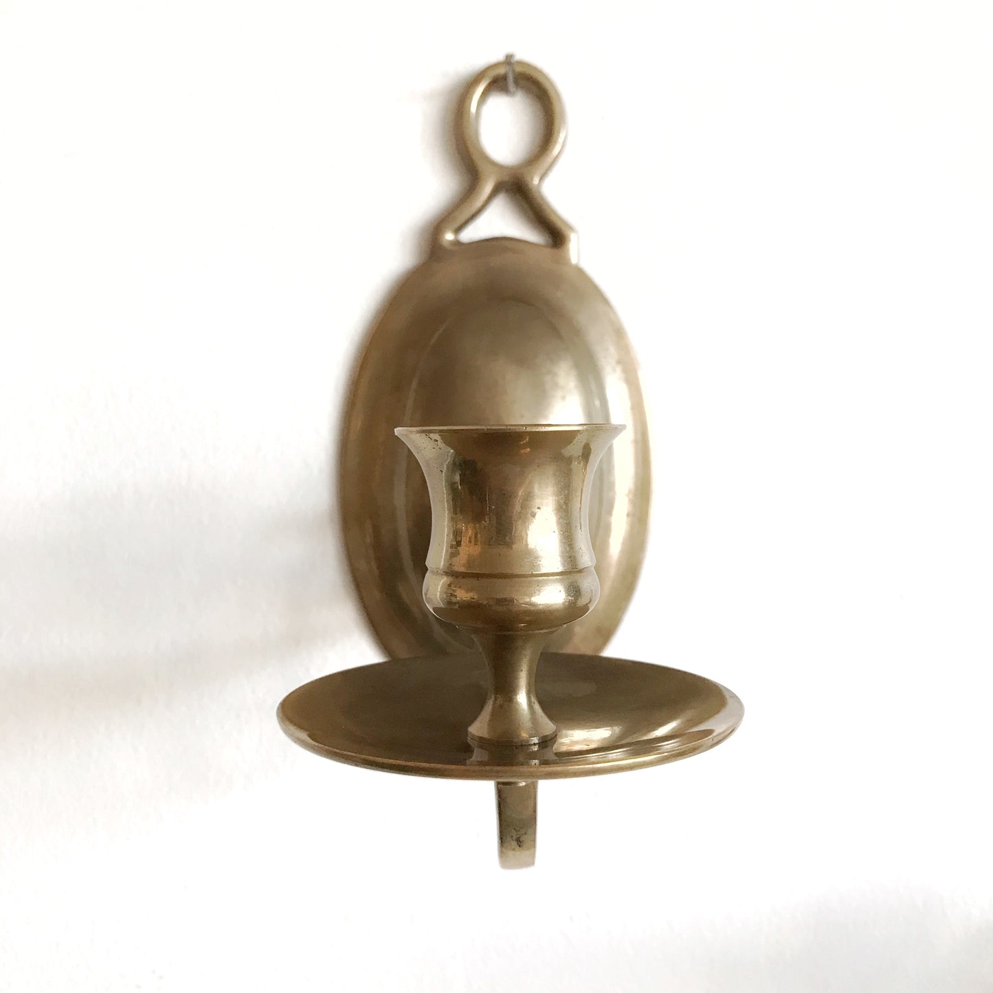 Pair of Vintage Brass Candle Sconces