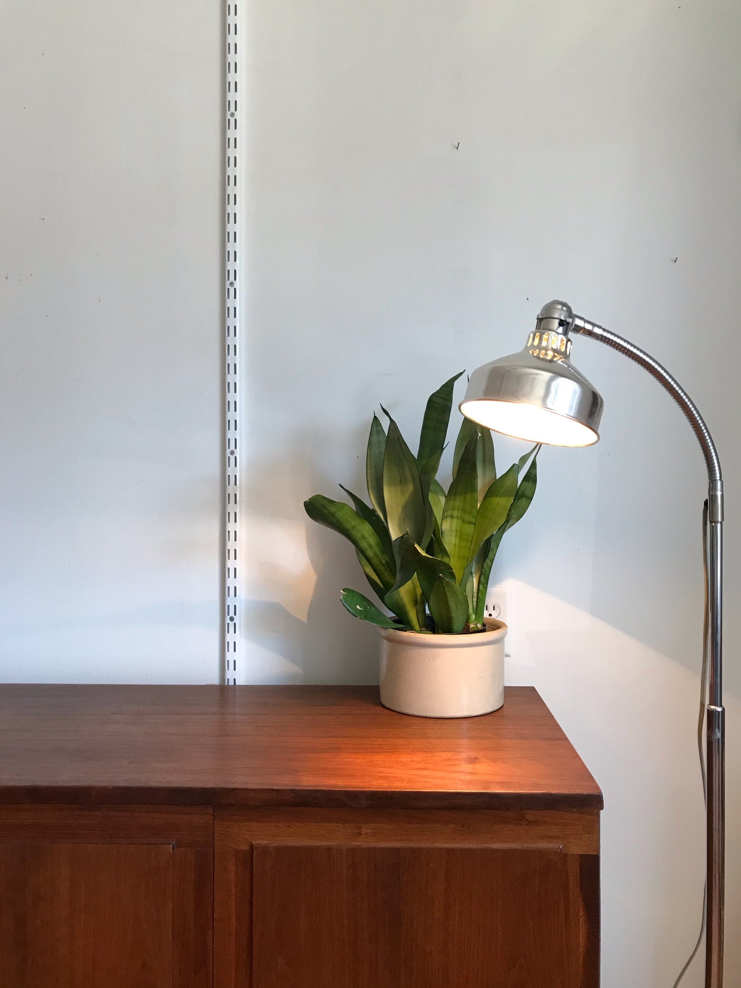 Vintage Adjustable Chrome Floor Lamp