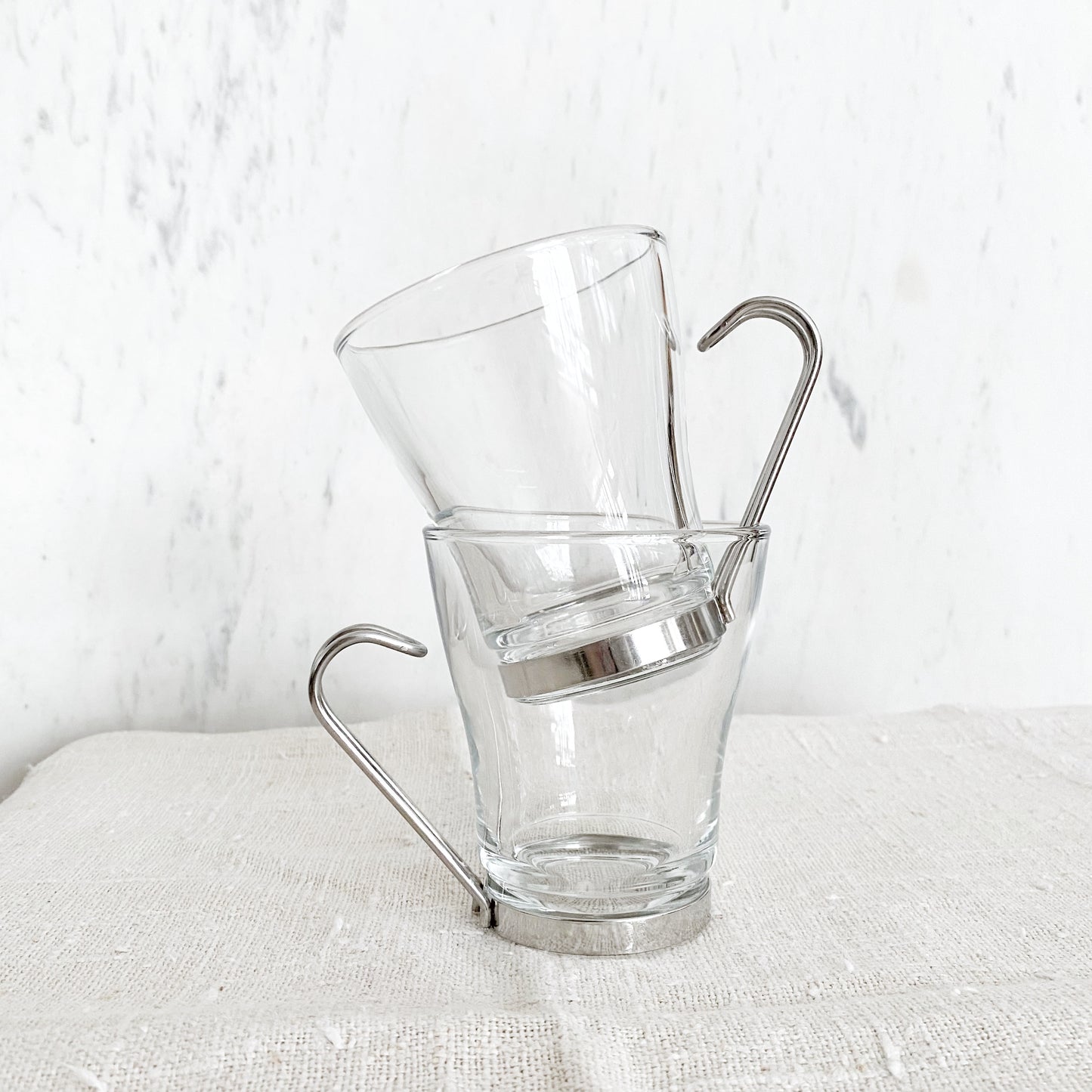 Pair of Italian Glass Coffee Cups