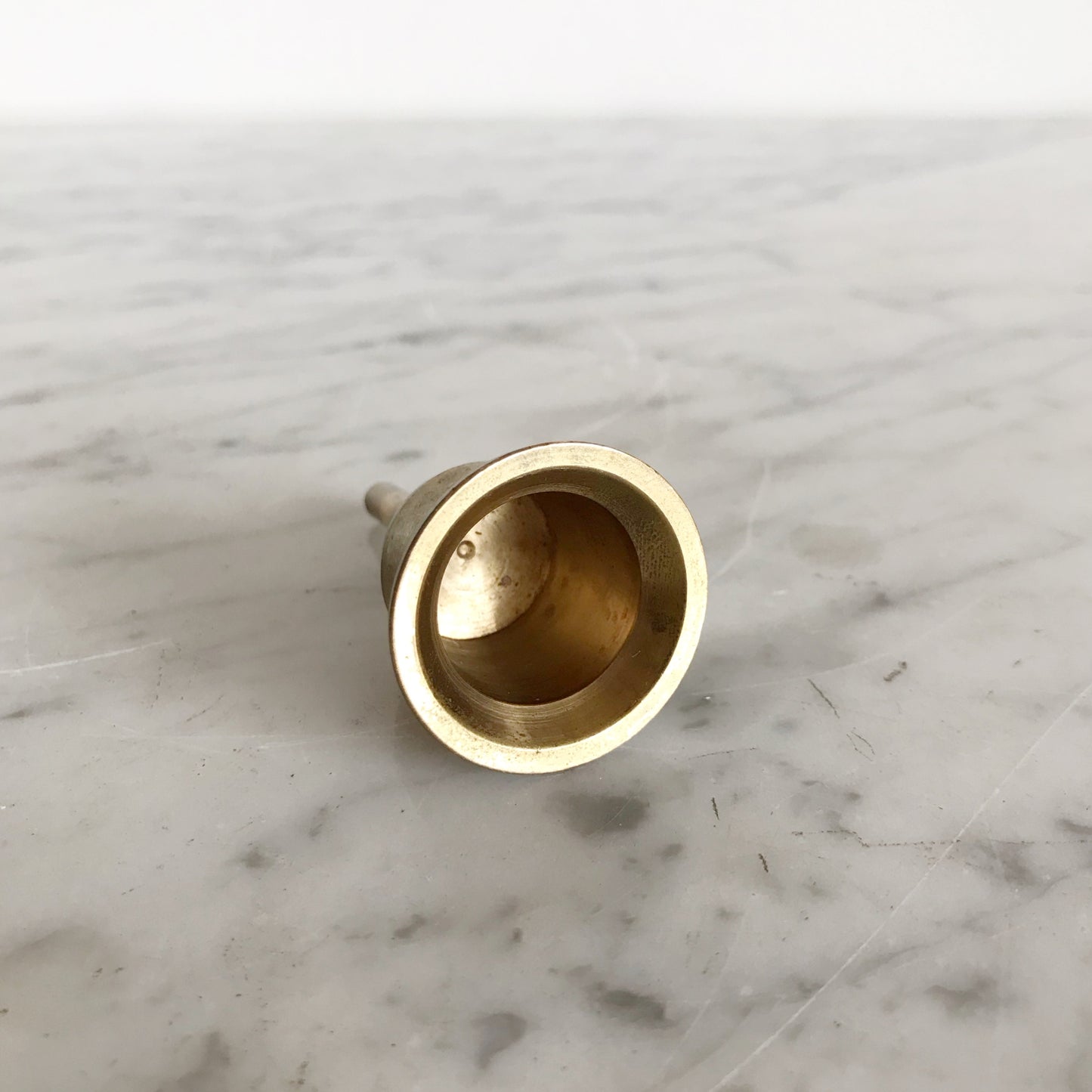 Petite Vintage Brass Candle Snuffer